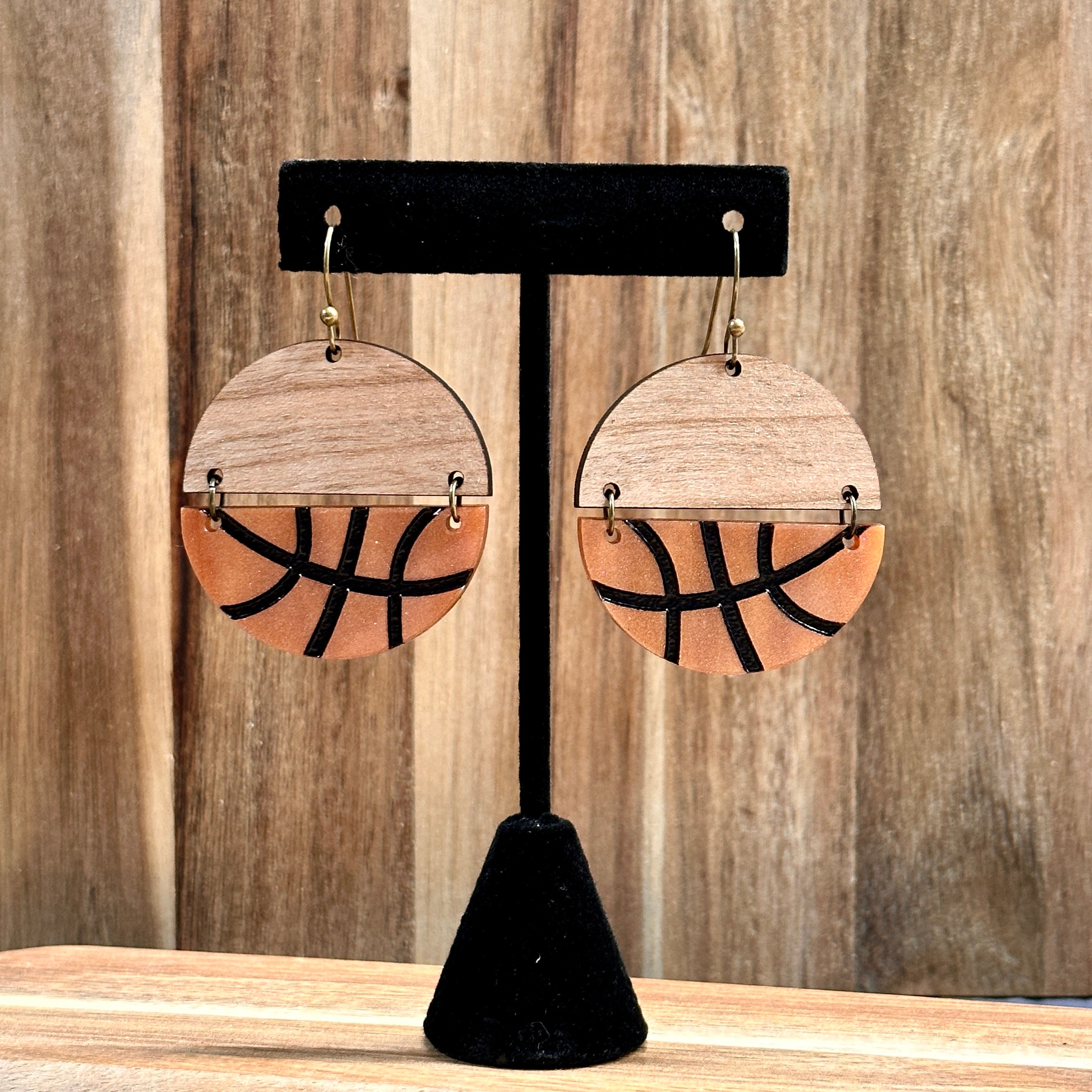 Basketball Earrings view 3