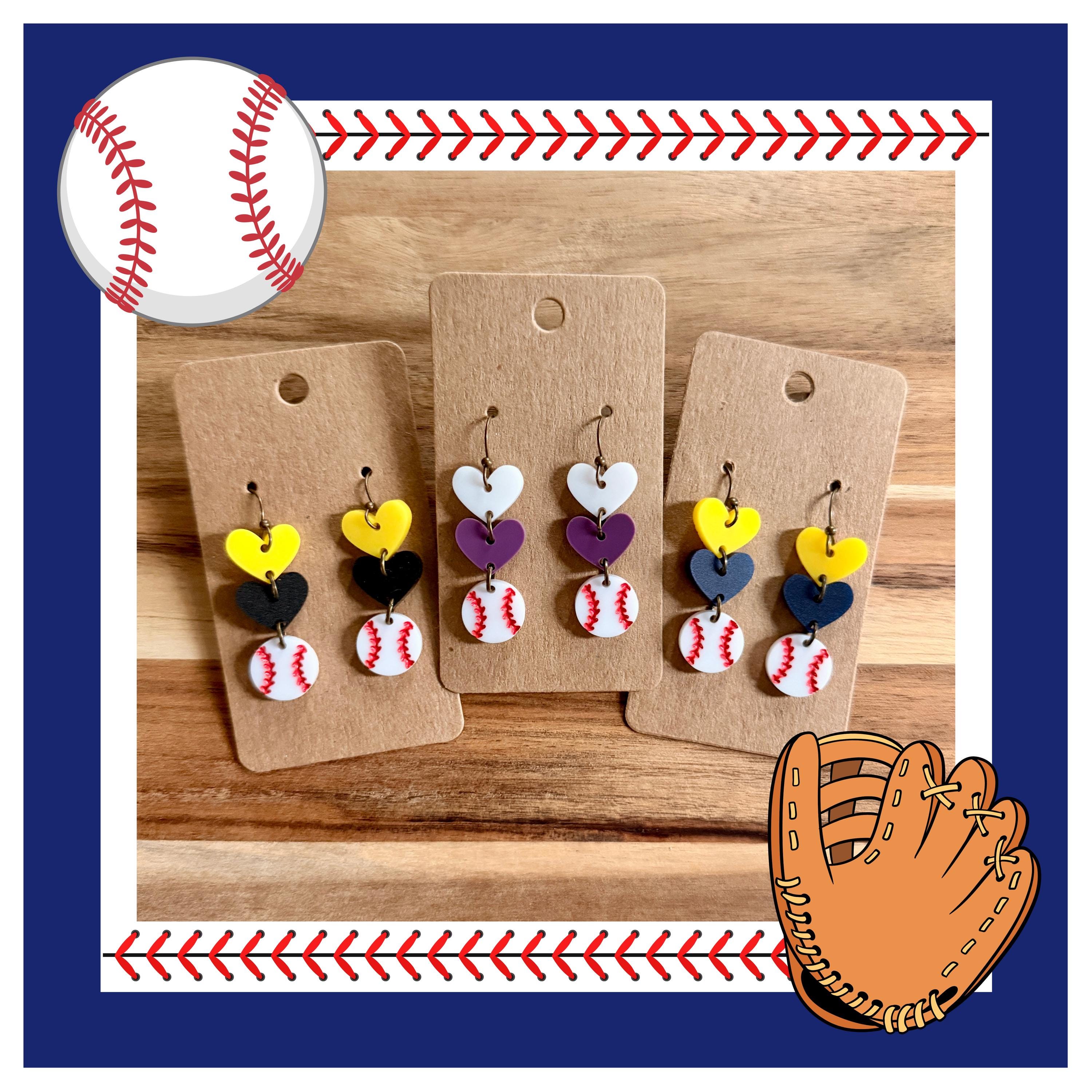 Baseball Earrings | Custom Baseball Earrings | Choose You...