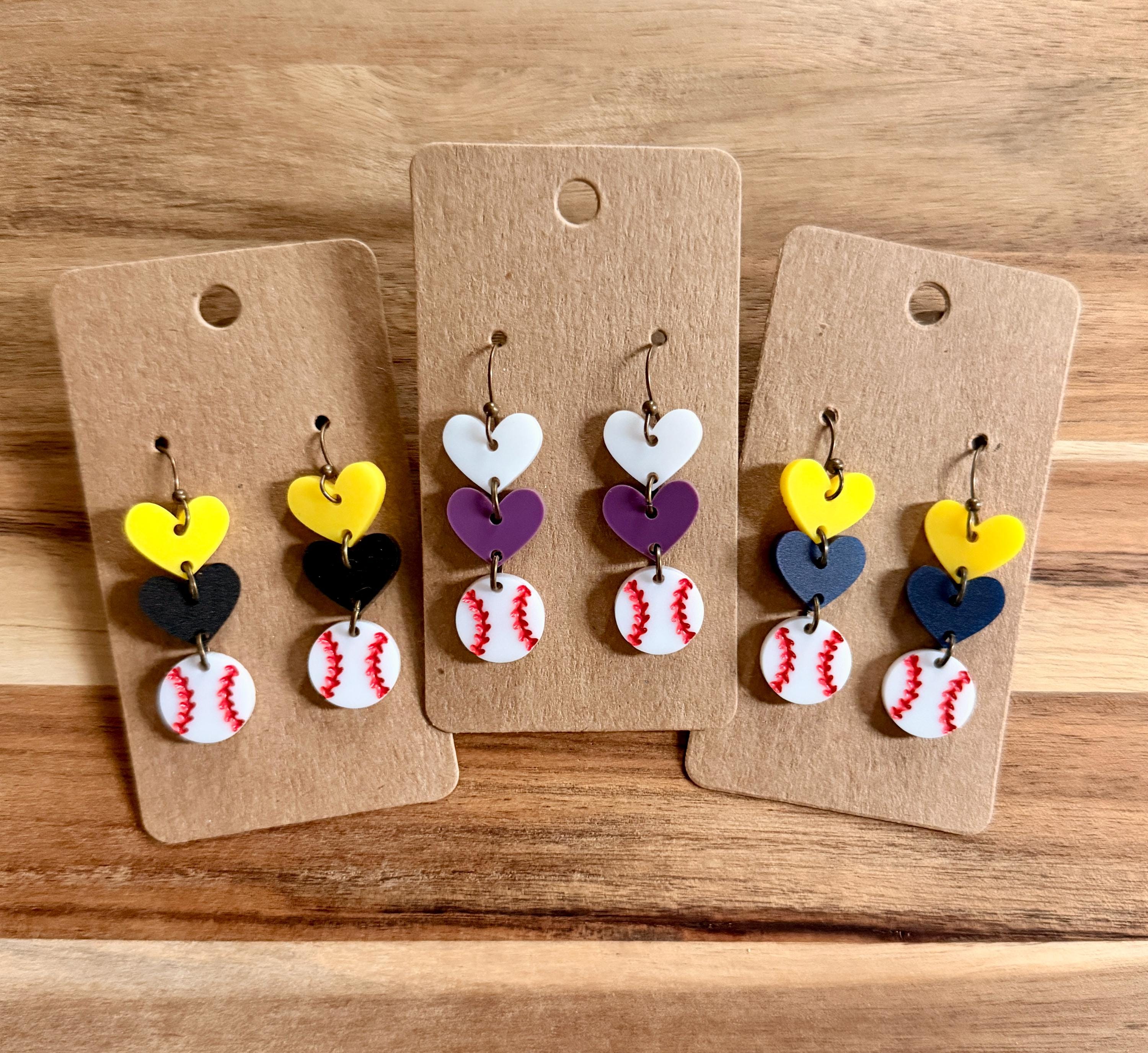 Baseball Earrings view 2