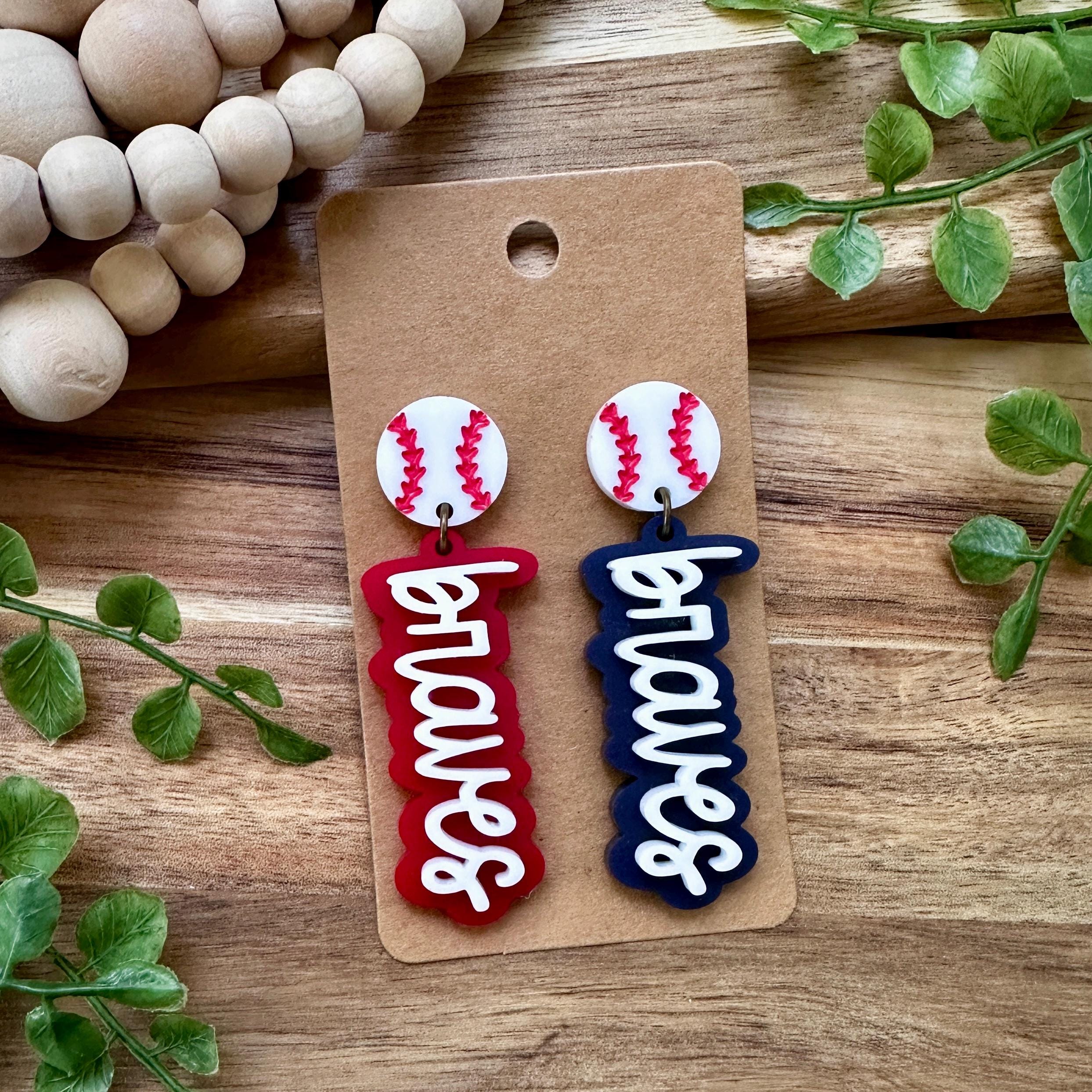 Baseball Earrings view 3