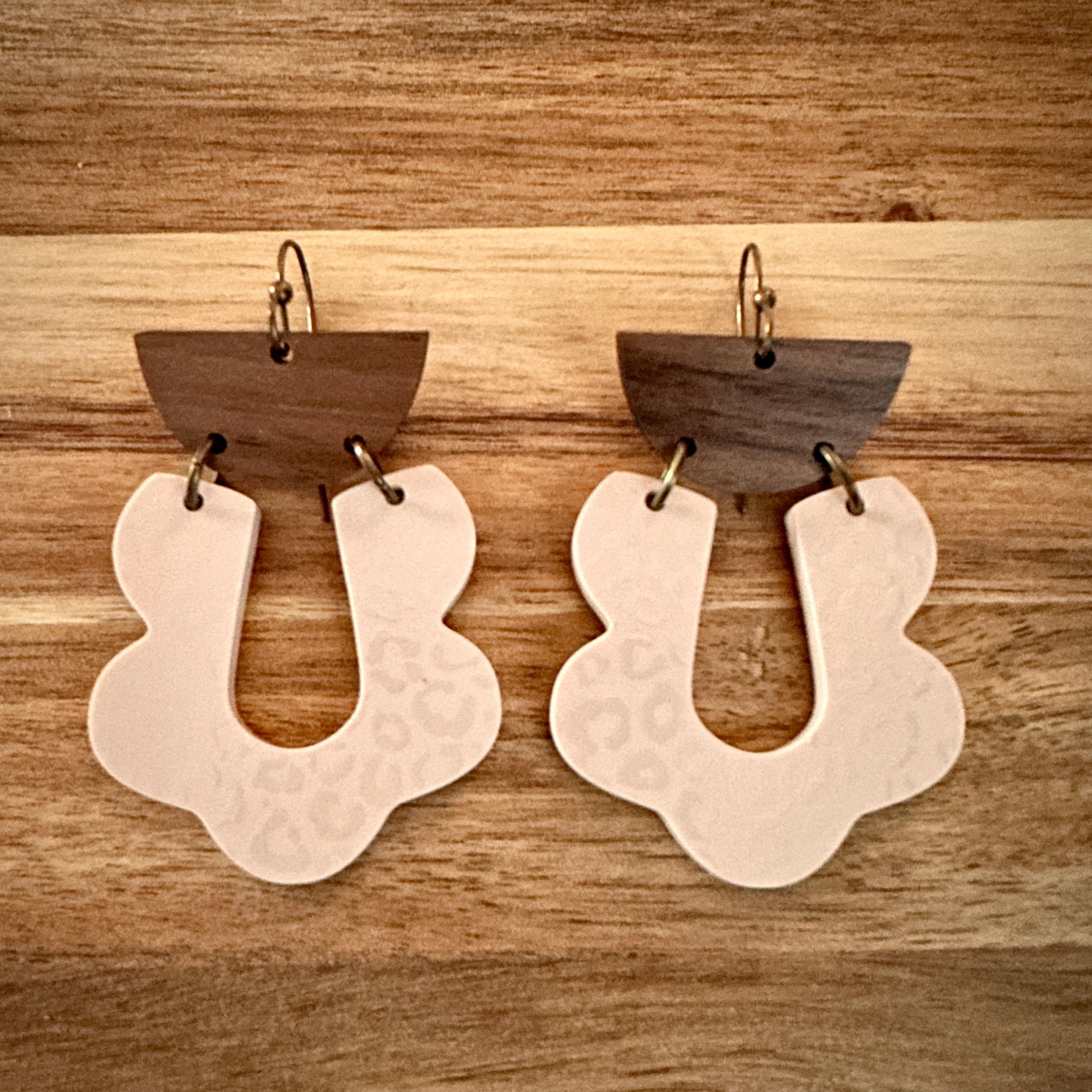 Leopard Print Earrings view 2