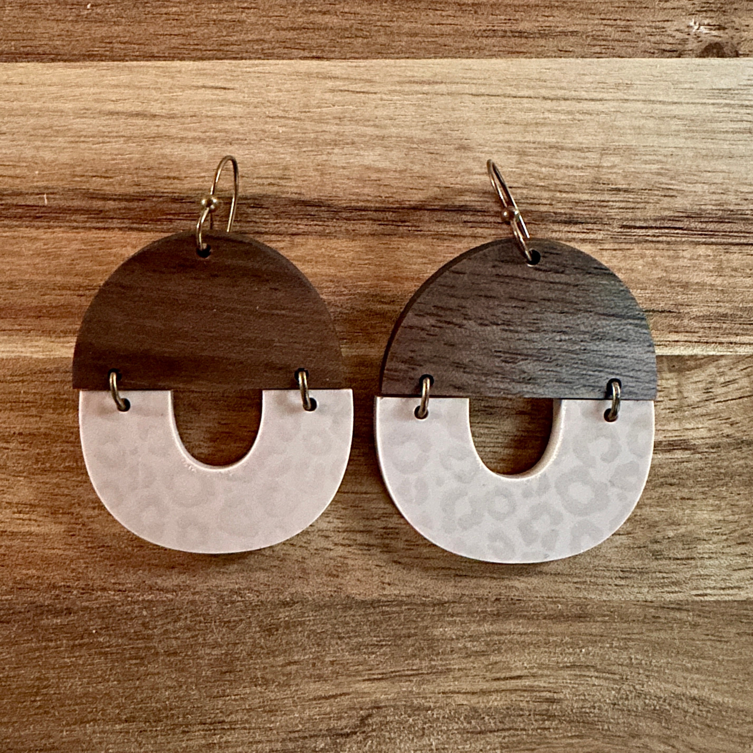 Leopard Print Earrings view 2