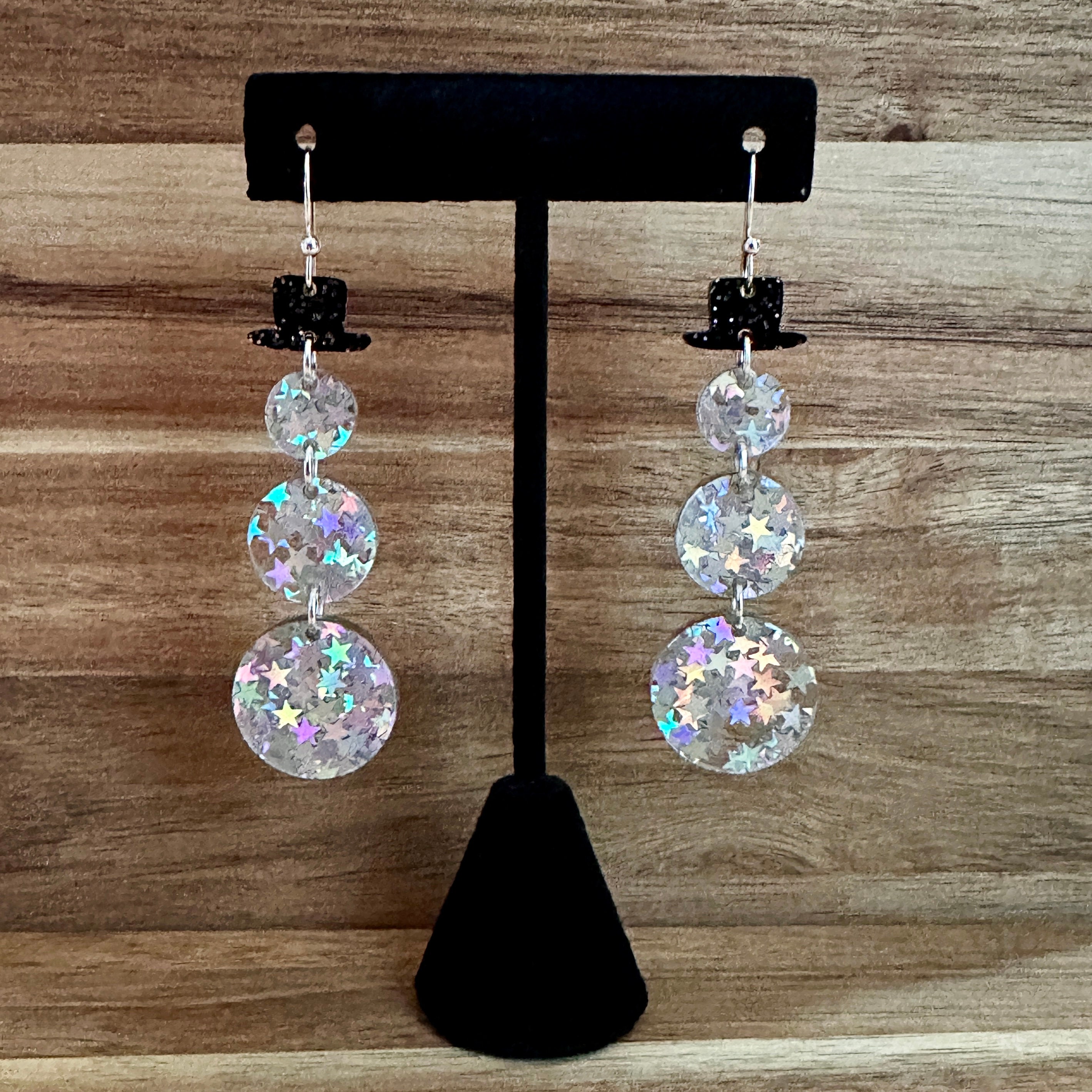 Snowman Earrings view 2