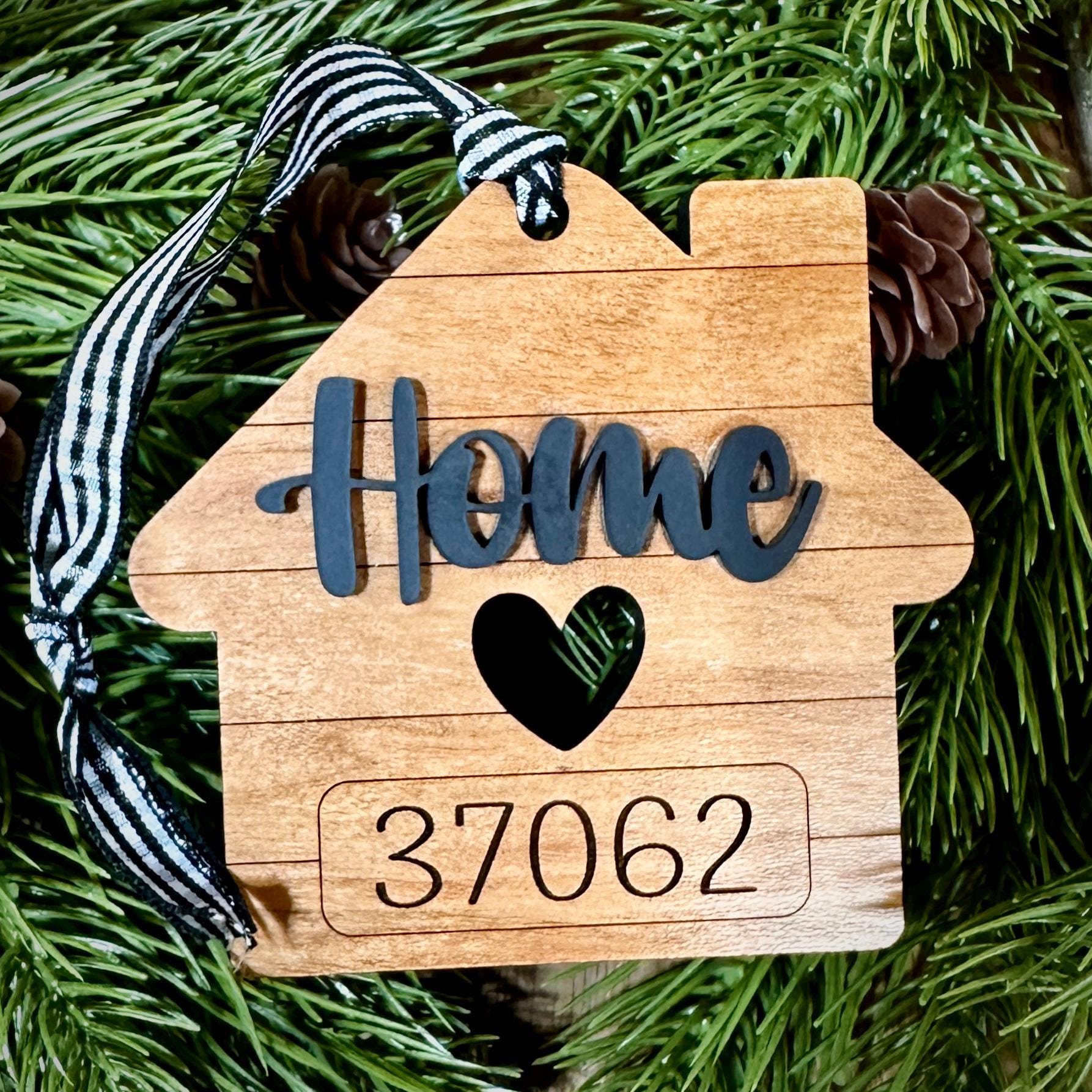 Zip Code Ornament | Home Ornament | Zipcode Ornament | Ch...