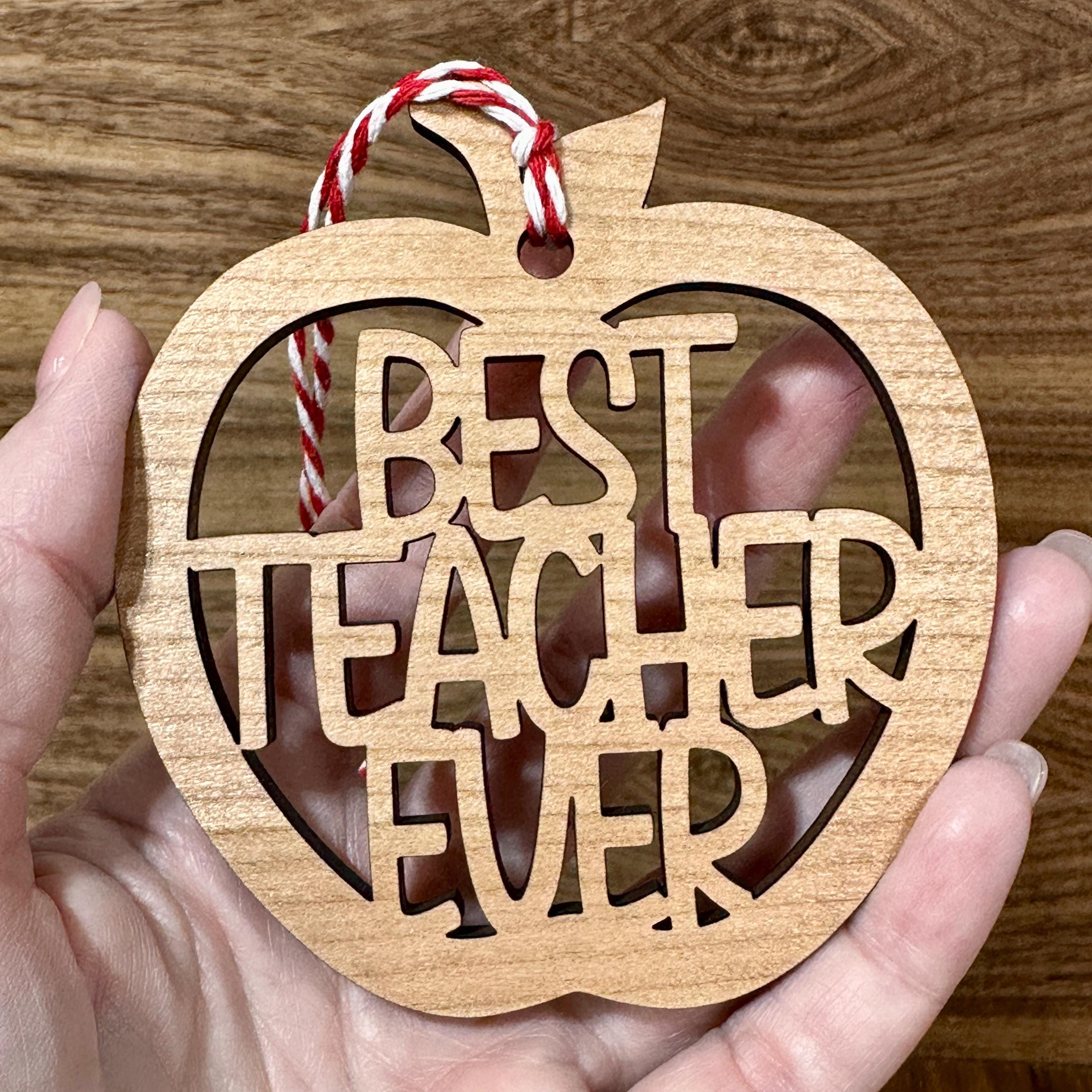 Best Teacher Ornament view 2