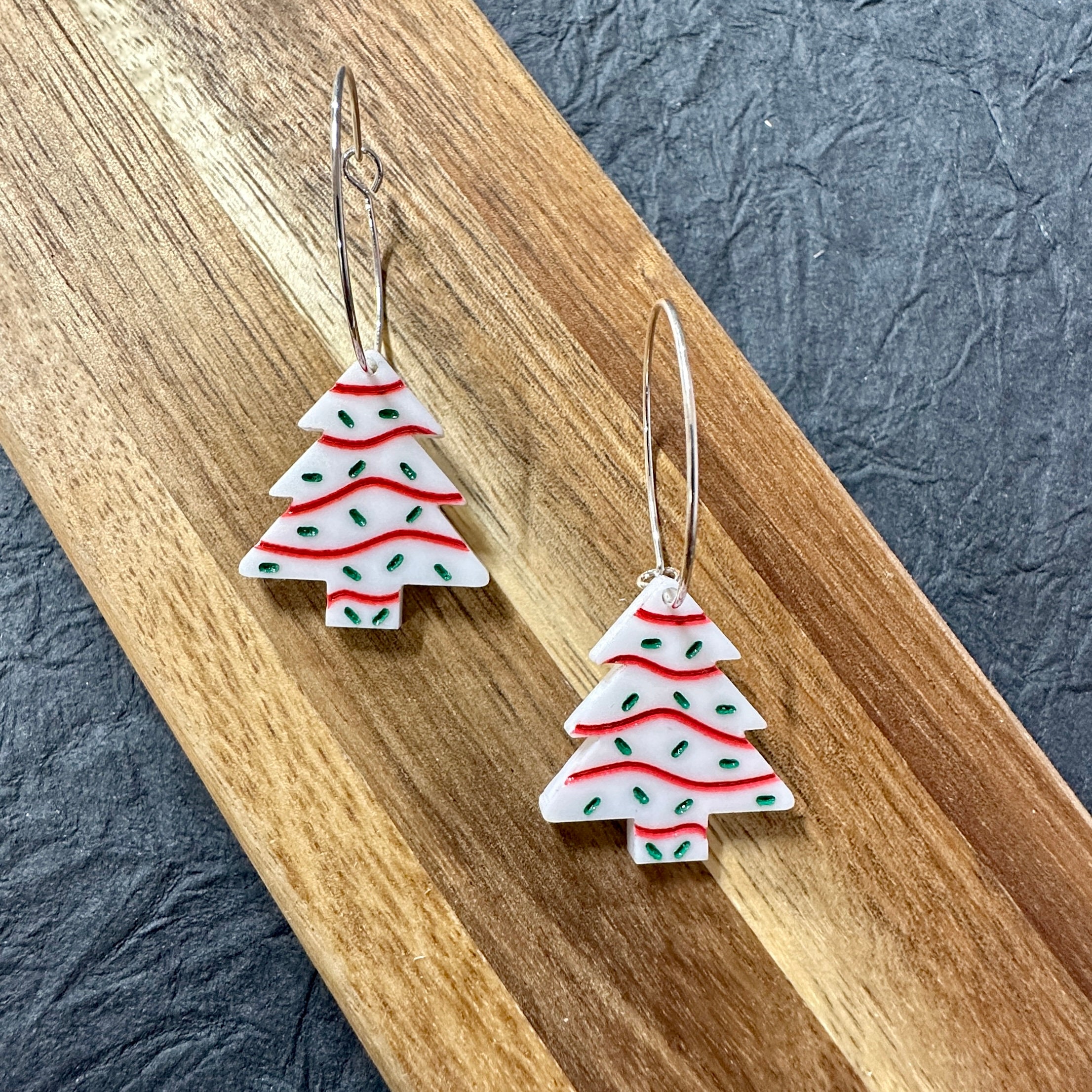 Christmas Tree Earrings view 2