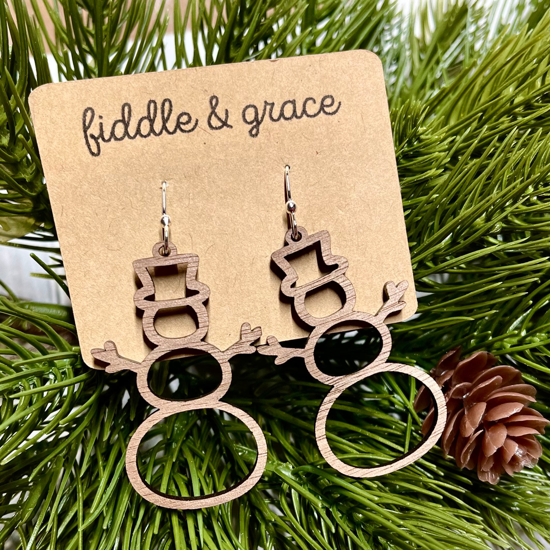 Christmas Earrings | Earrings | Holliday Earrings | Snowm...