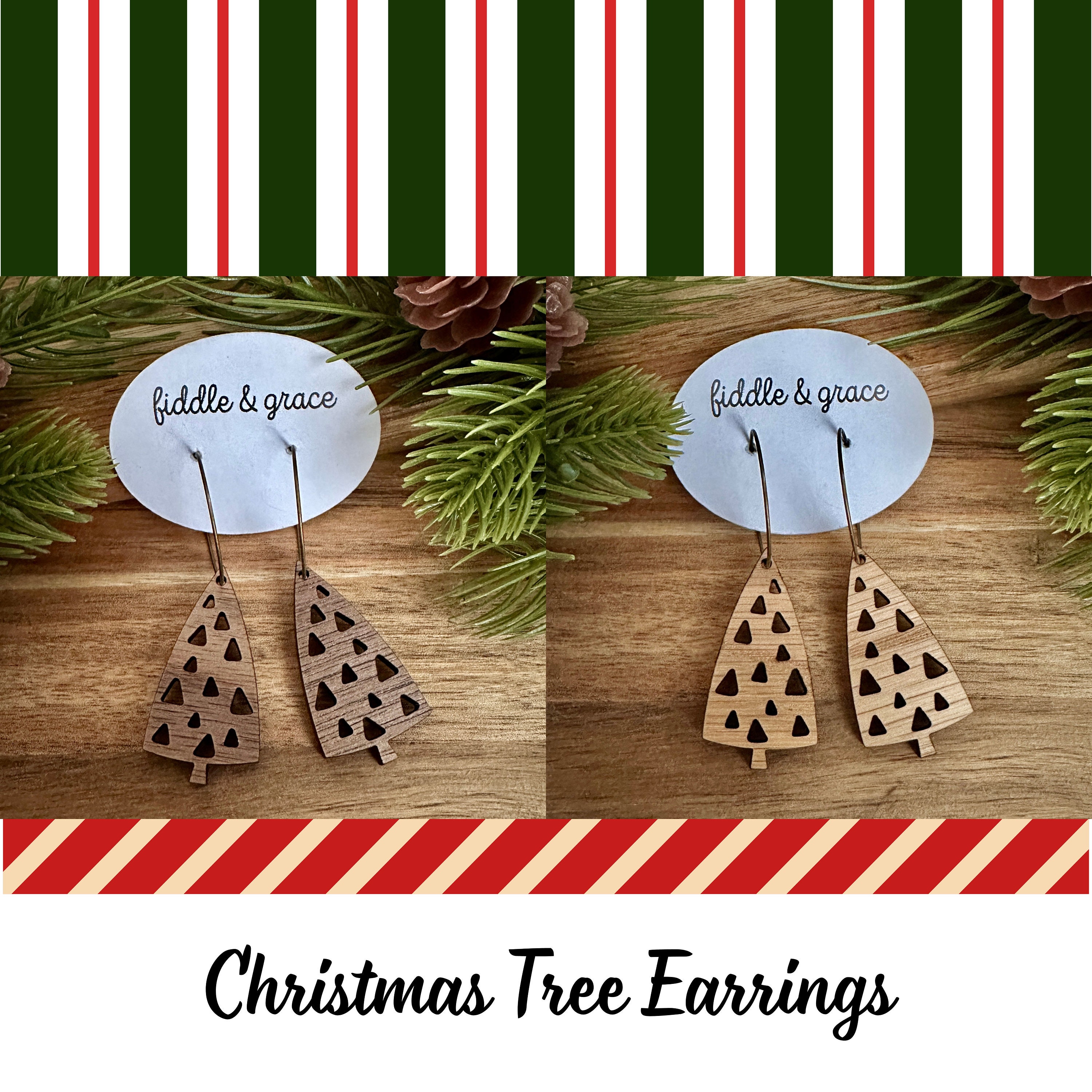 Christmas Earrings | Christmas Tree Earrings | Earrings |...