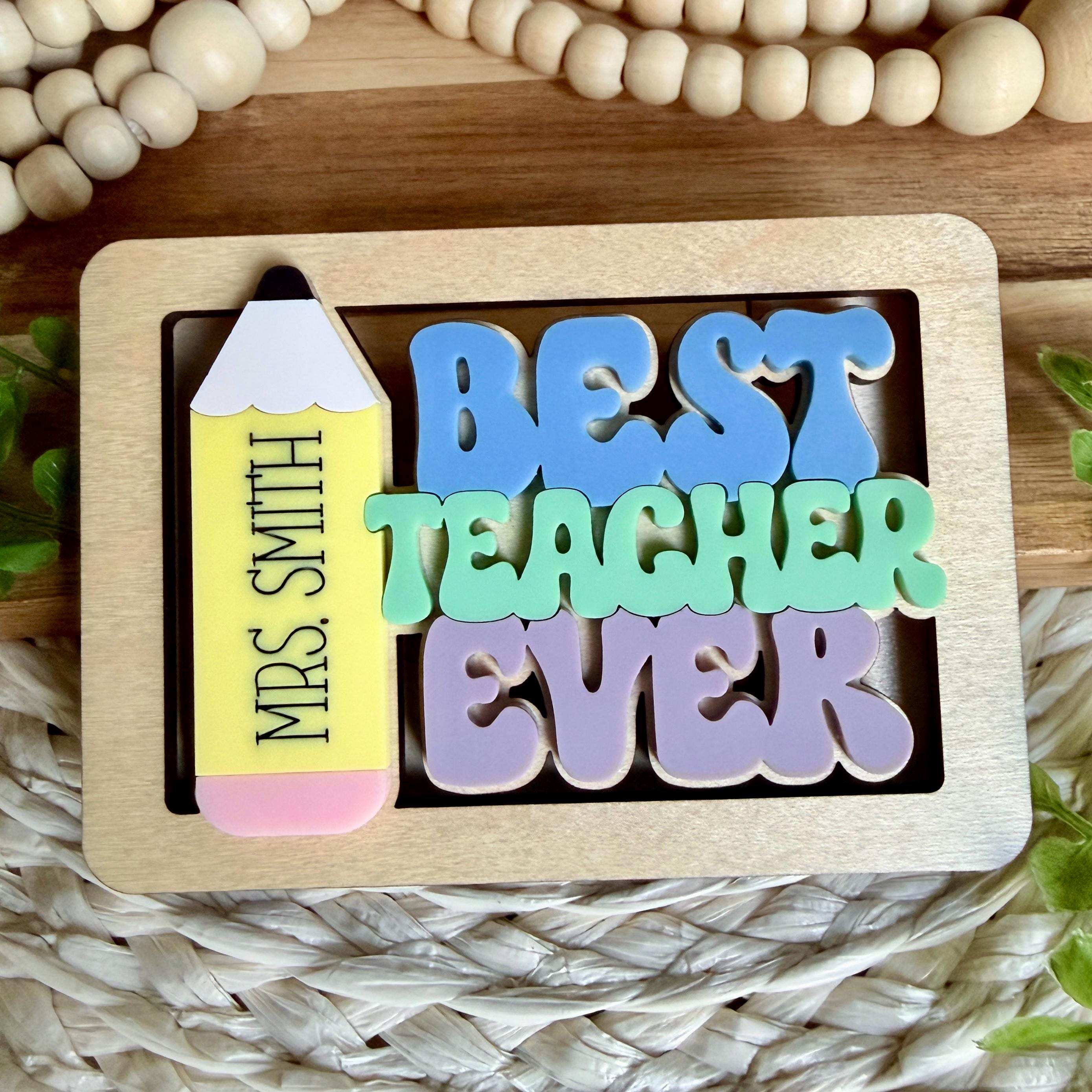 Teacher Gift Card Holder Best Teacher Ever view 1