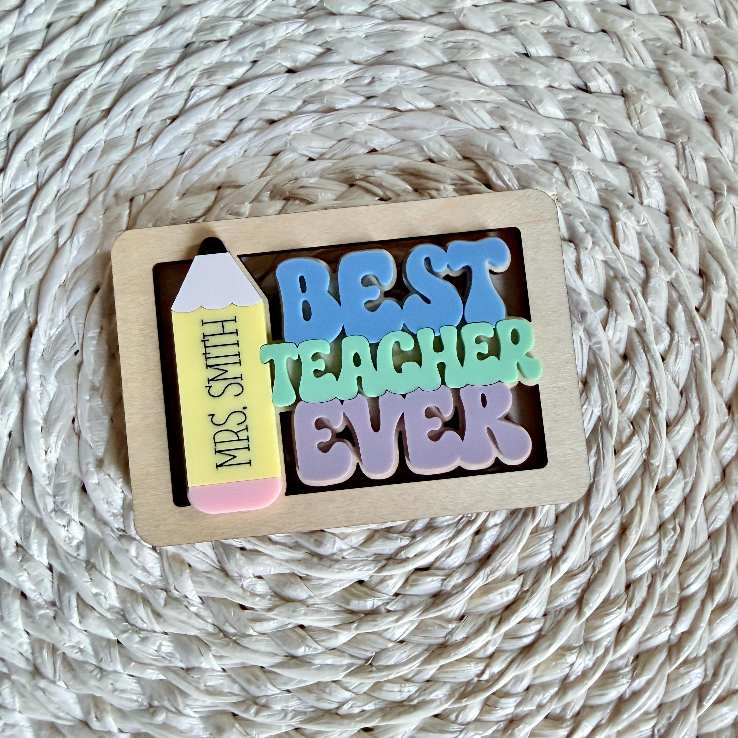 Teacher Gift Card Holder Best Teacher Ever view 2