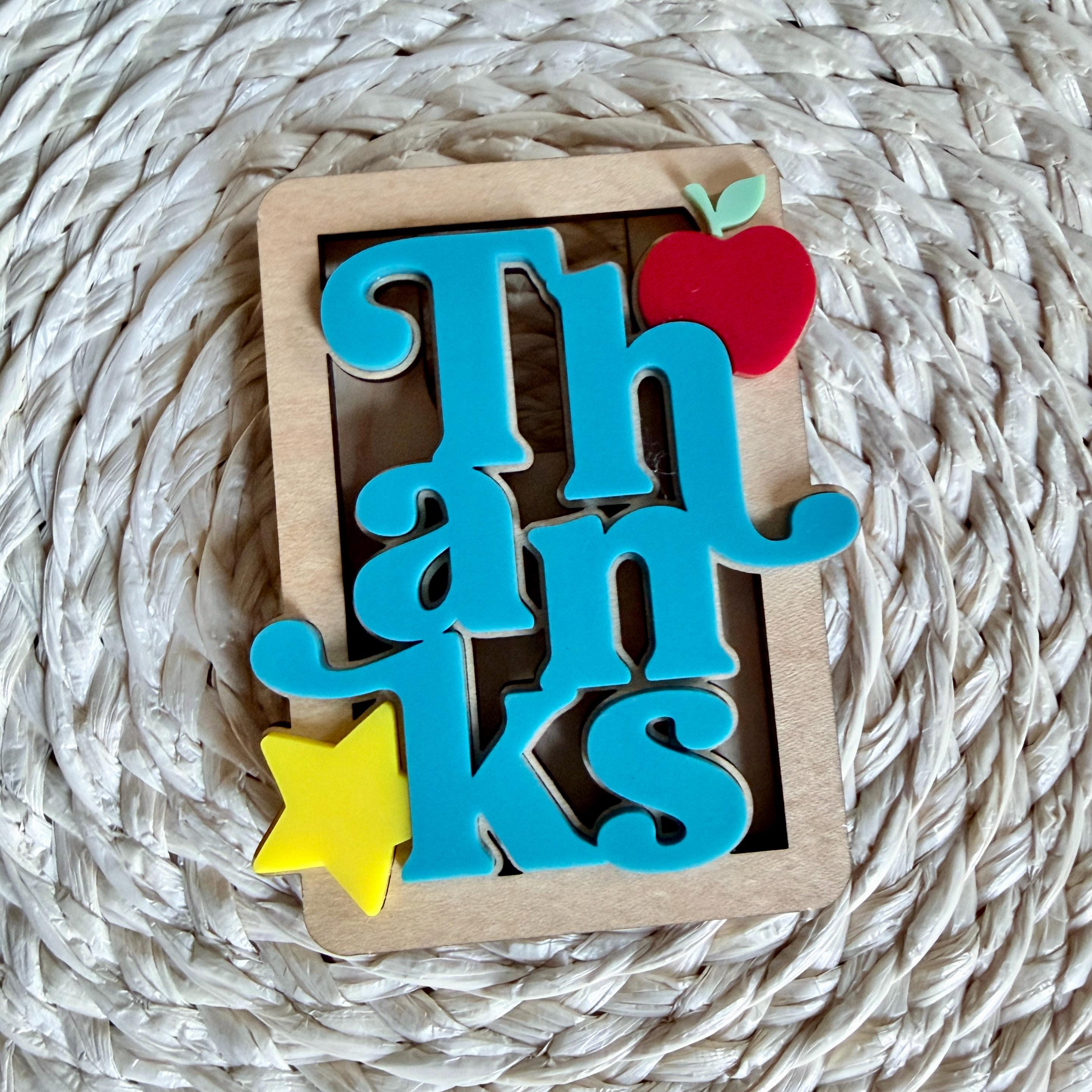 Teacher Gift Card Holder Thank You Gift view 2