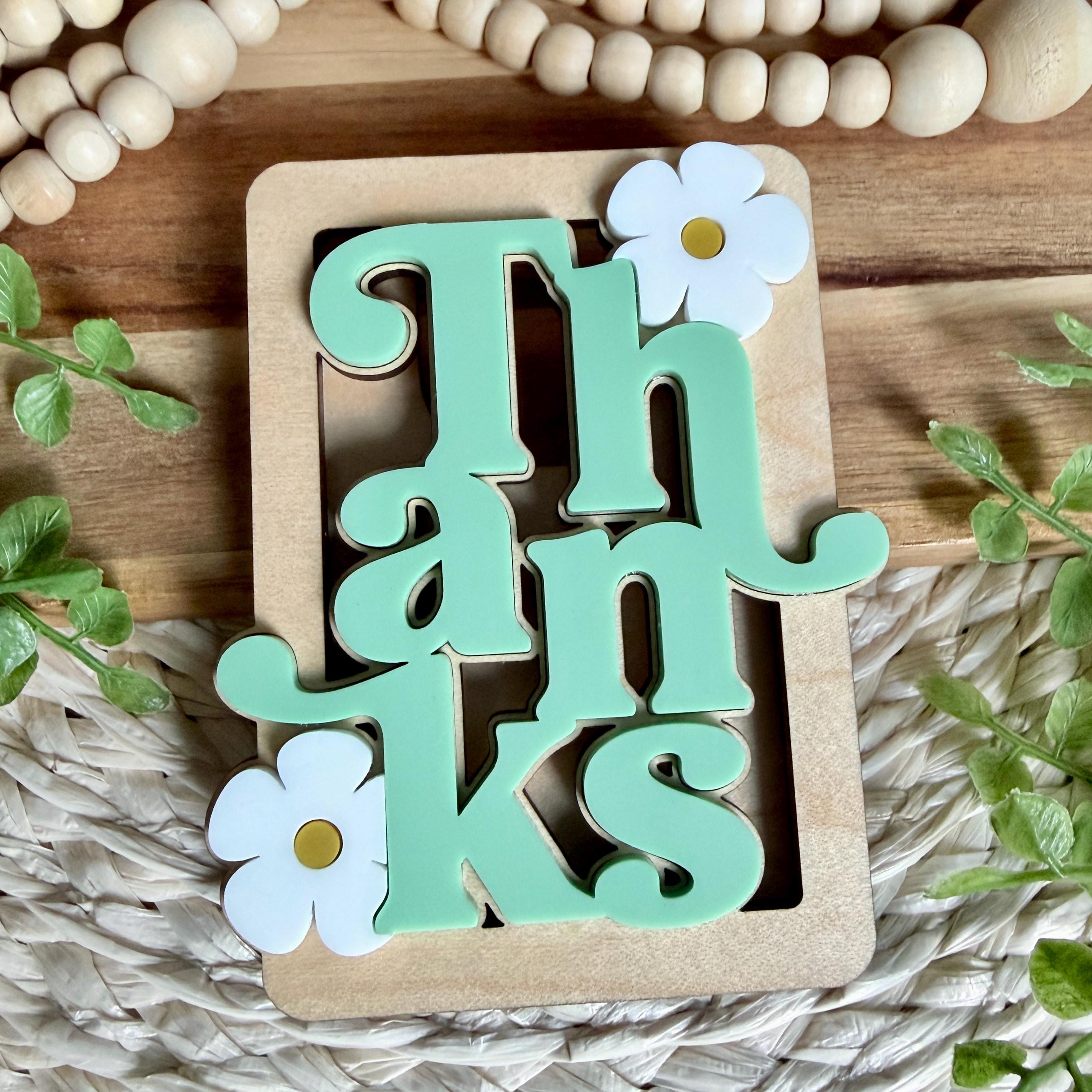 Teacher Gift Card Holder Floral Thank You