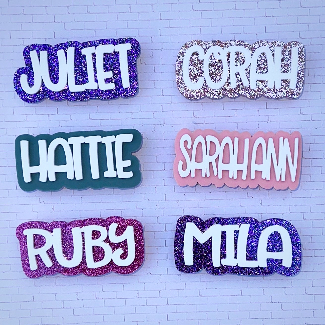Personalized Name Hair Clip: Acrylic Alligator Clip Barrette view 5