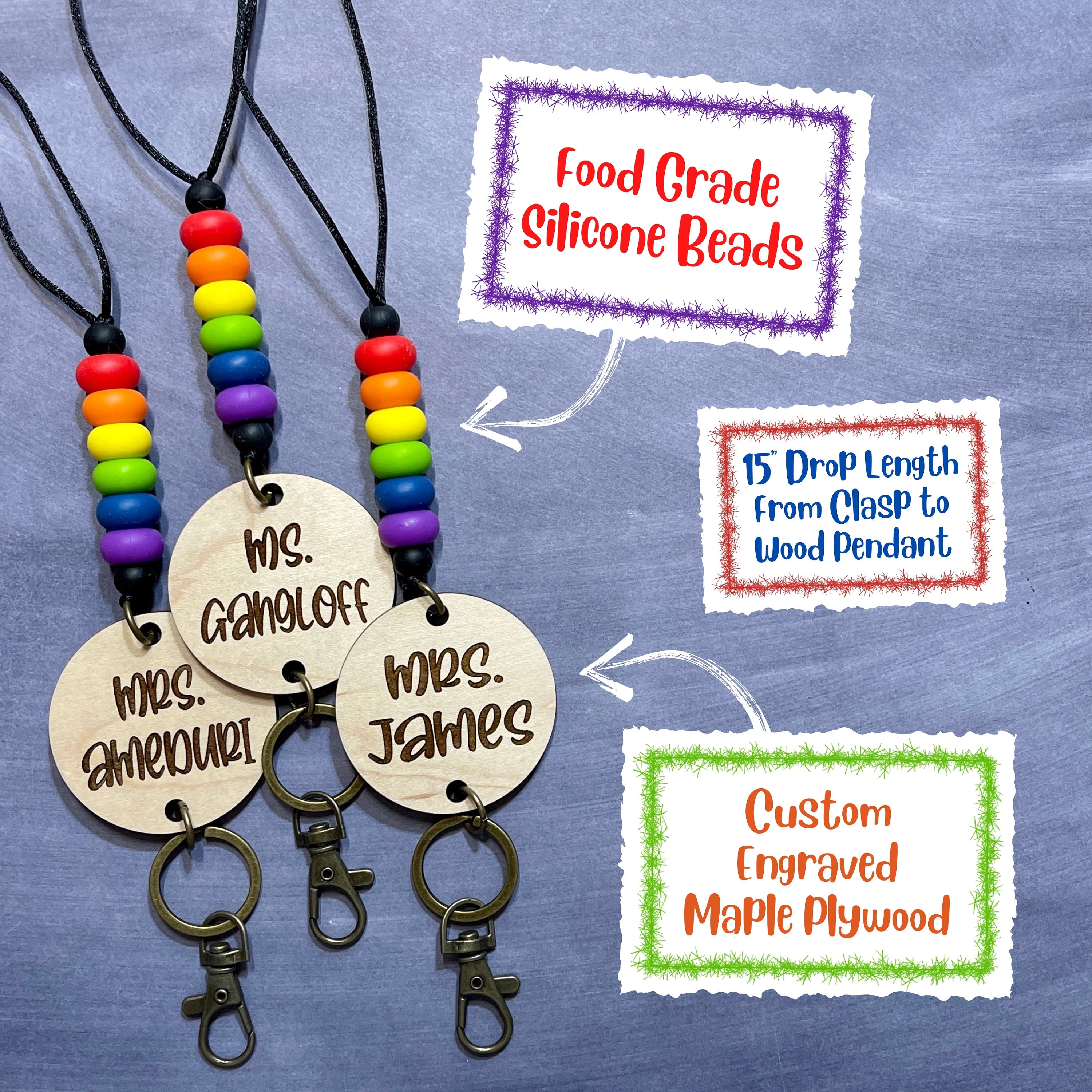 Teacher Lanyard view 2