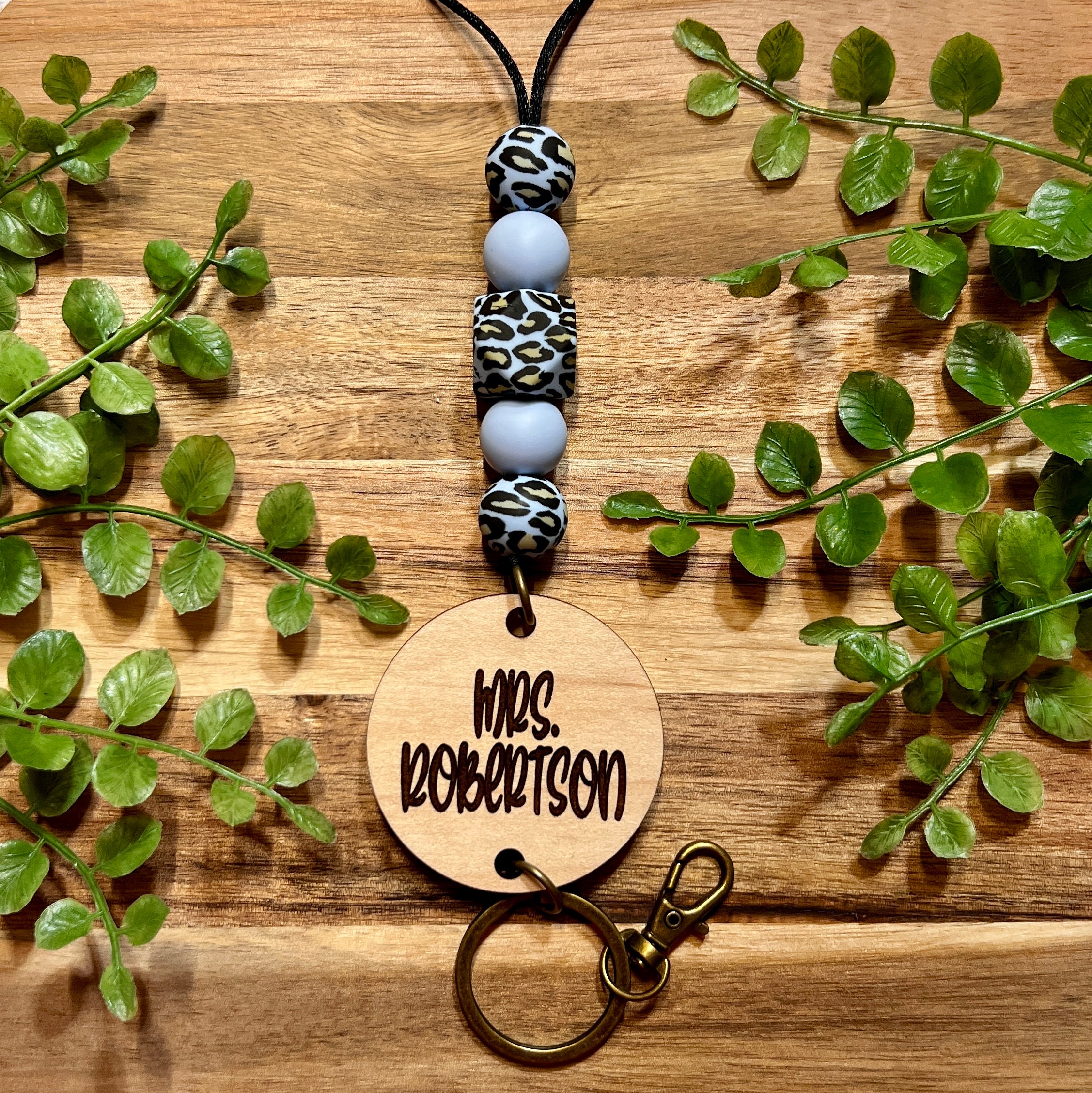 Teacher Lanyard | Lanyard | Teacher | Leopard Teacher Lan...