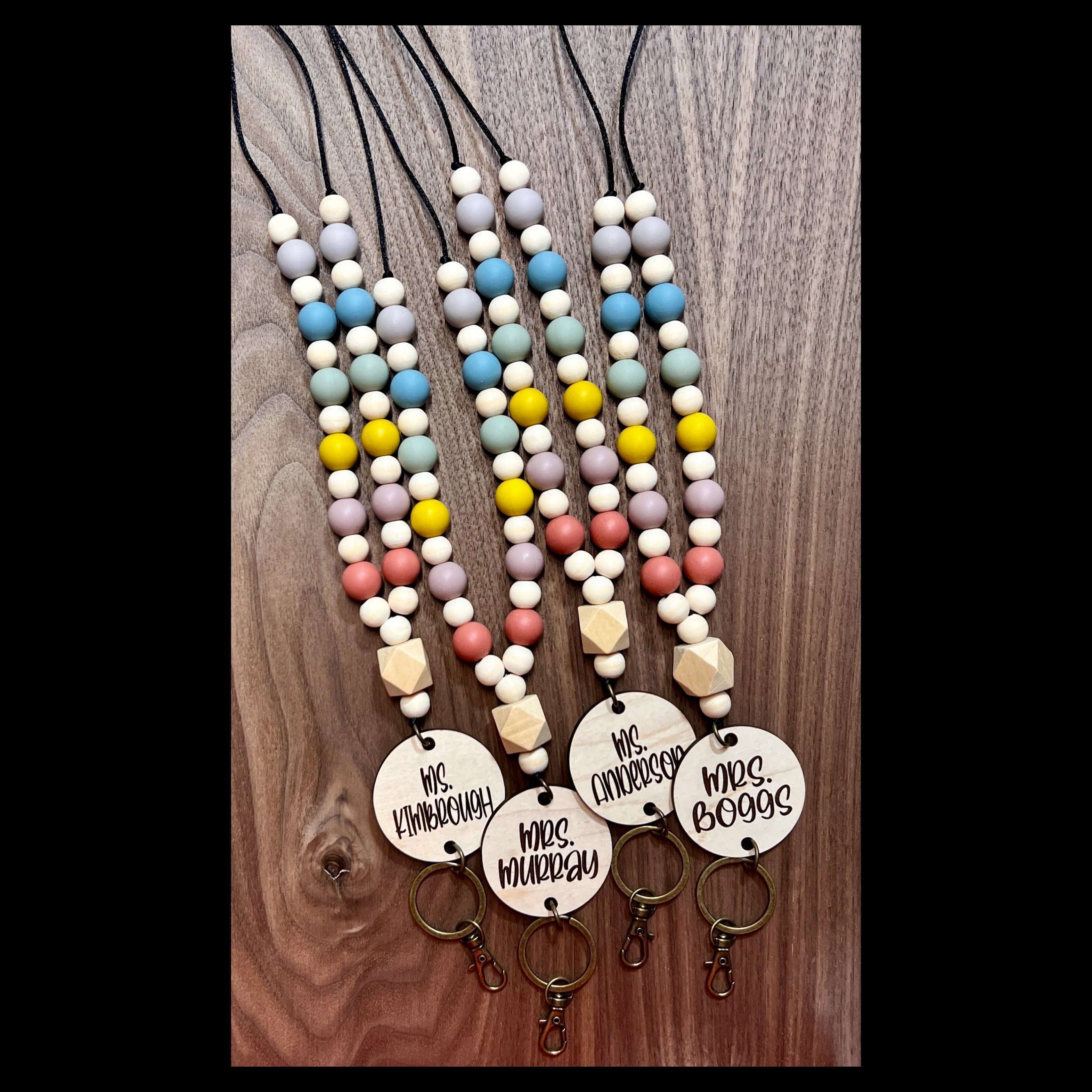 Wood Bead Lanyard view 4