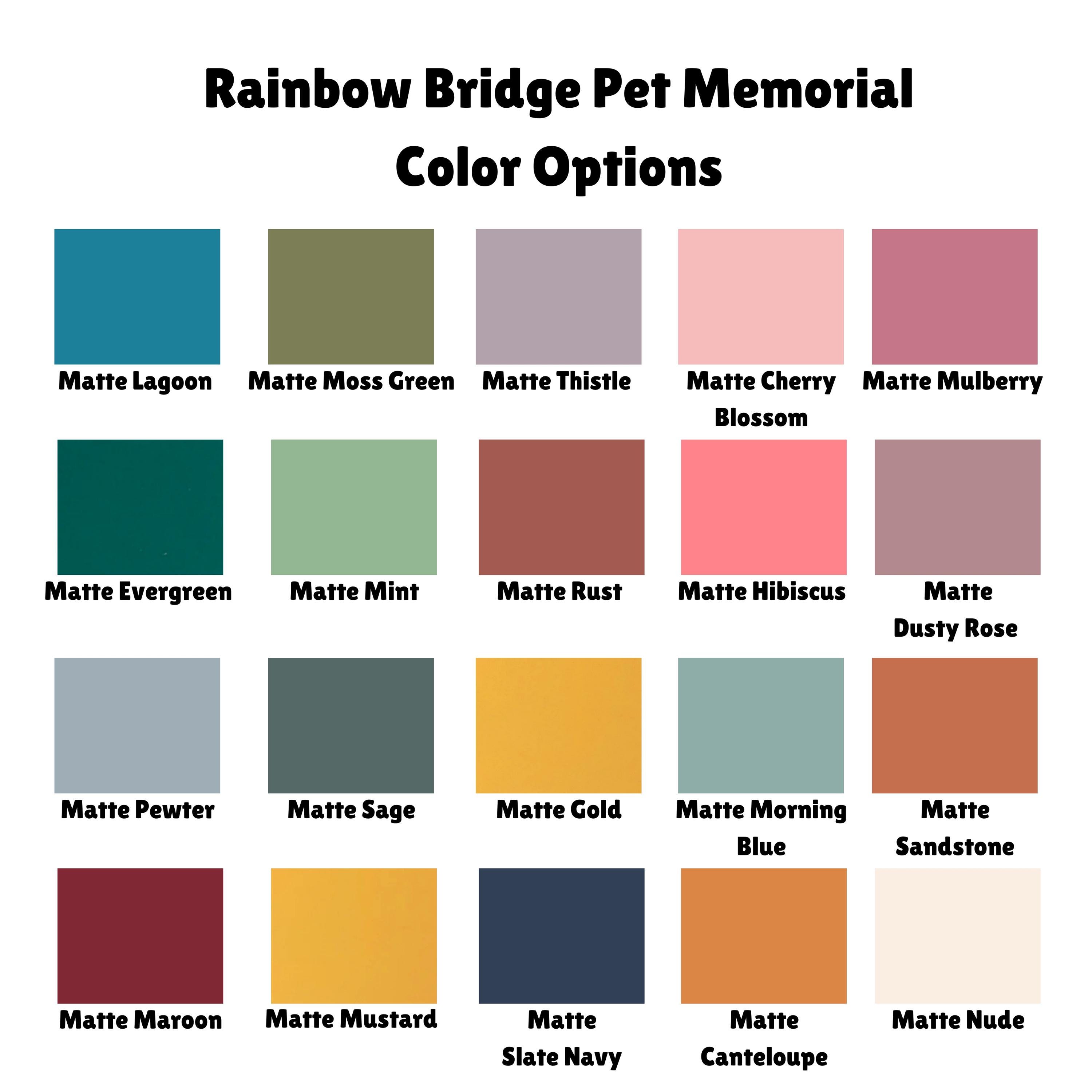 Pet Memorial Ornament Rainbow Bridge Personalized Pet Loss Gift view 3