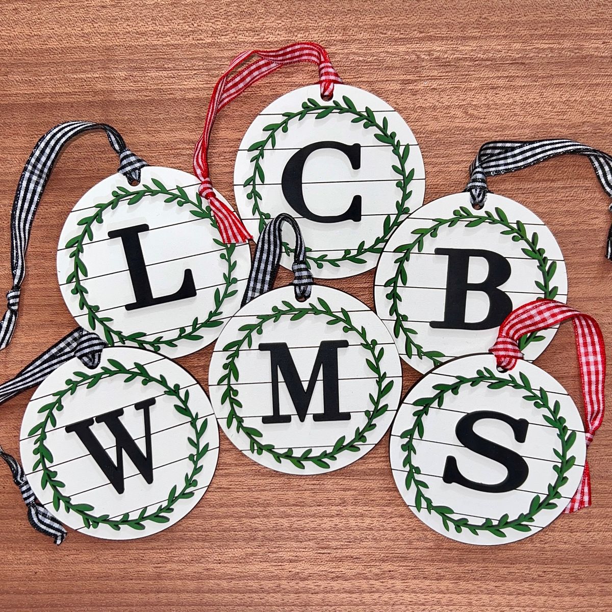 Custom Name Charm Christmas Ornament