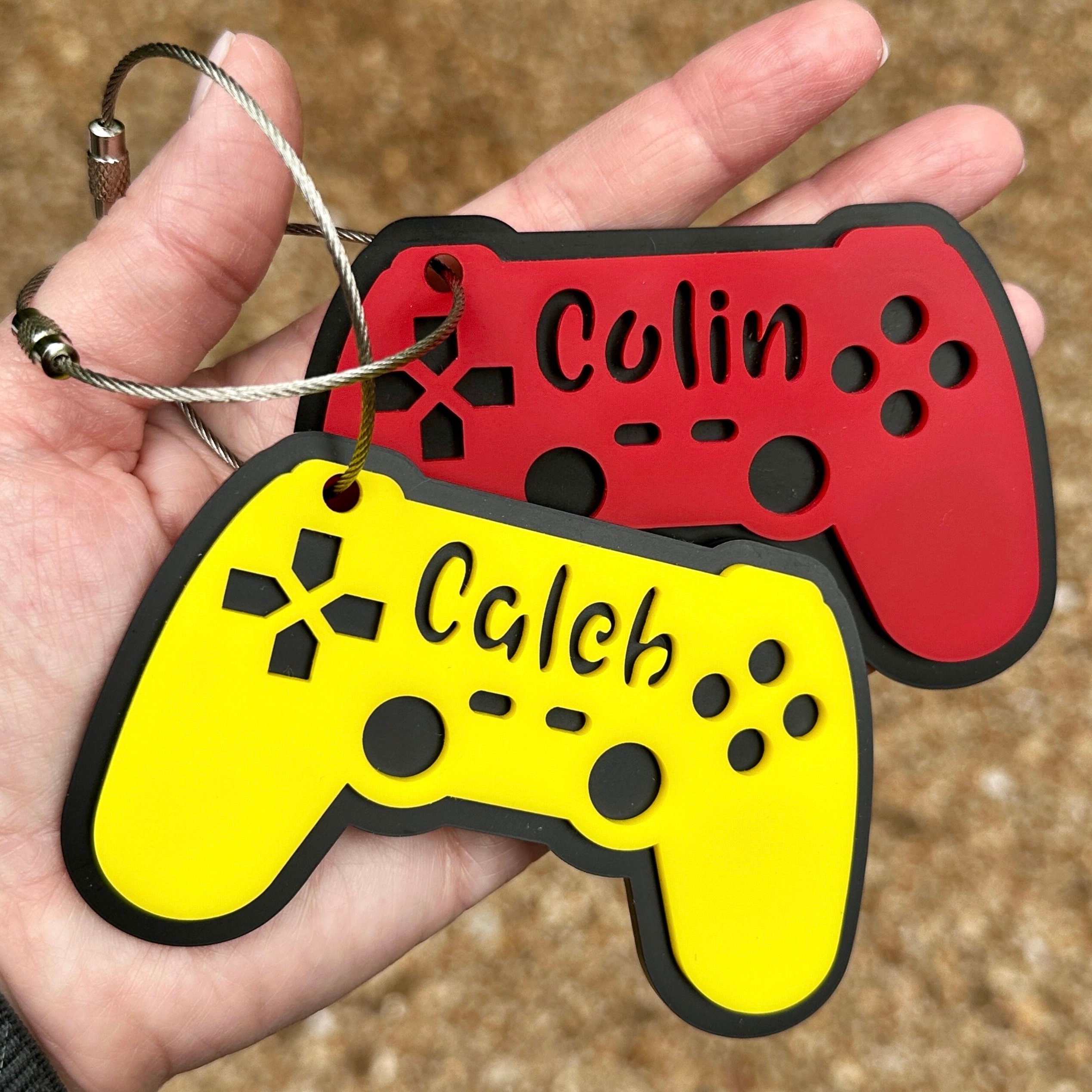 Personalized Game Backpack Tag: Acrylic Name Tag
