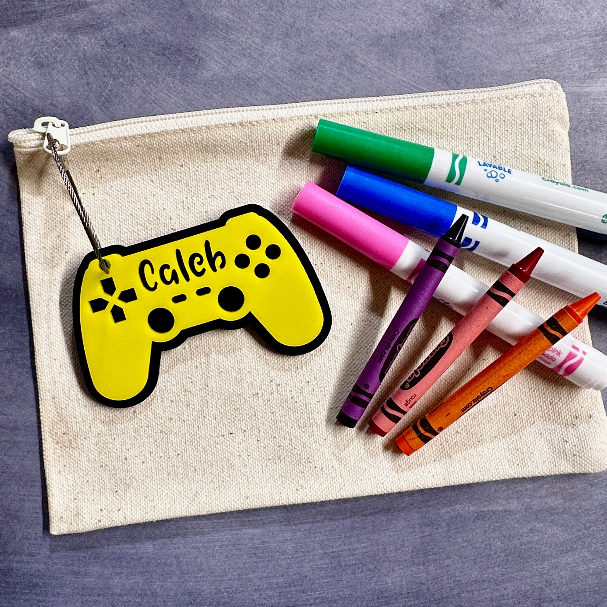 Personalized Game Backpack Tag: Acrylic Name Tag view 3