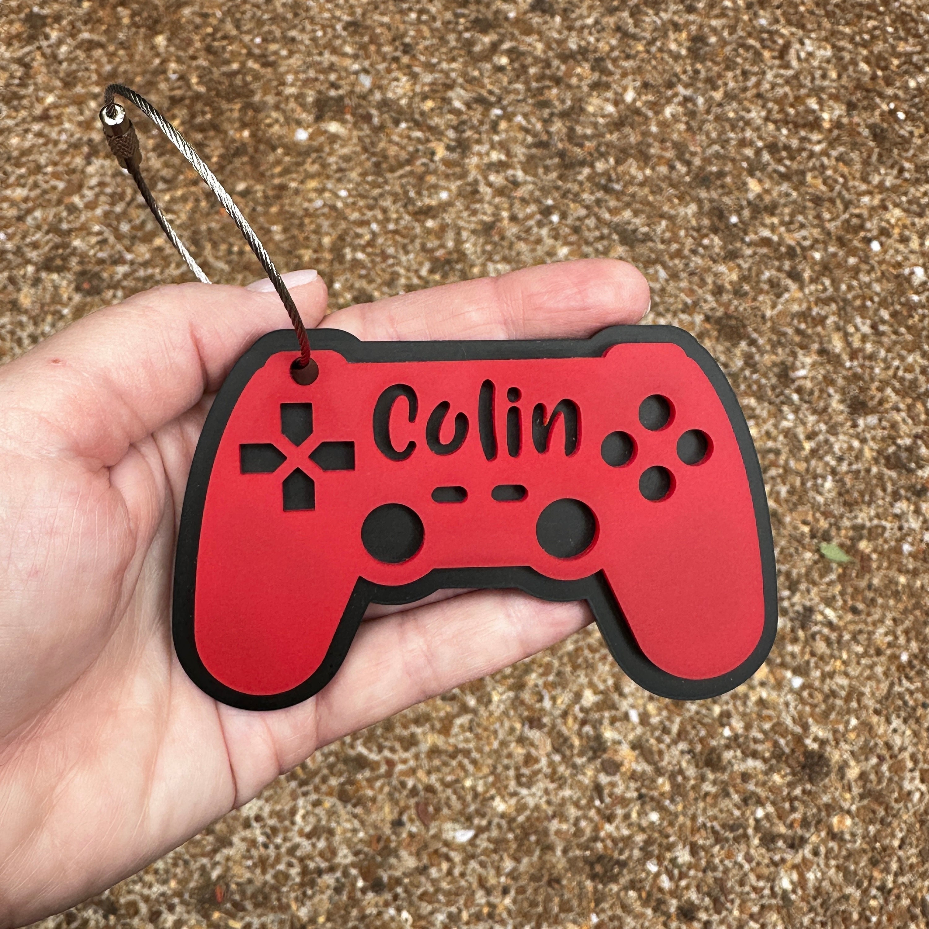 Personalized Game Backpack Tag: Acrylic Name Tag view 5