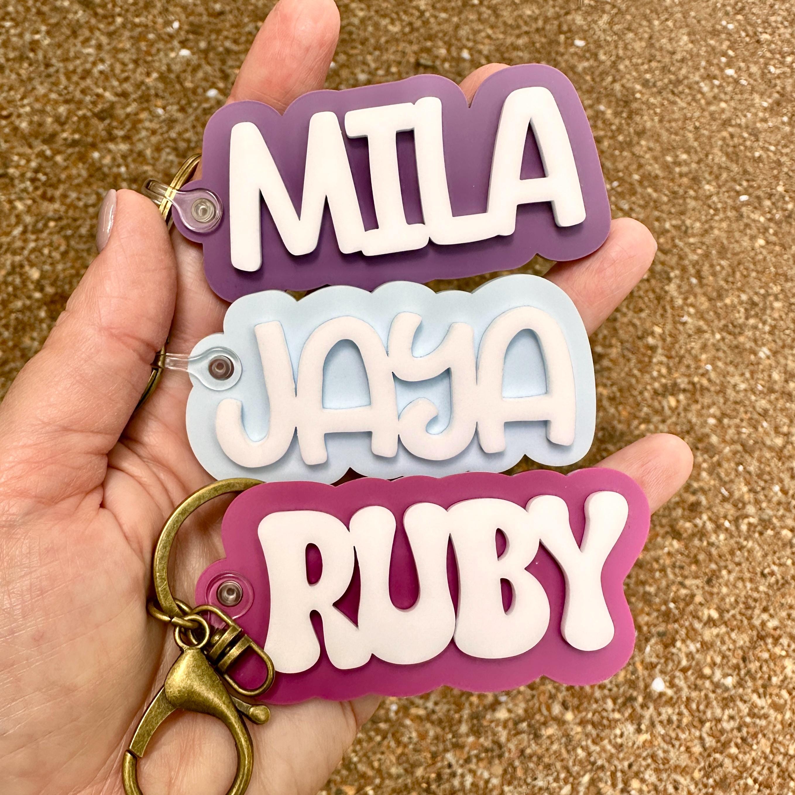 Personalized Acrylic Backpack Tag: Custom Name...