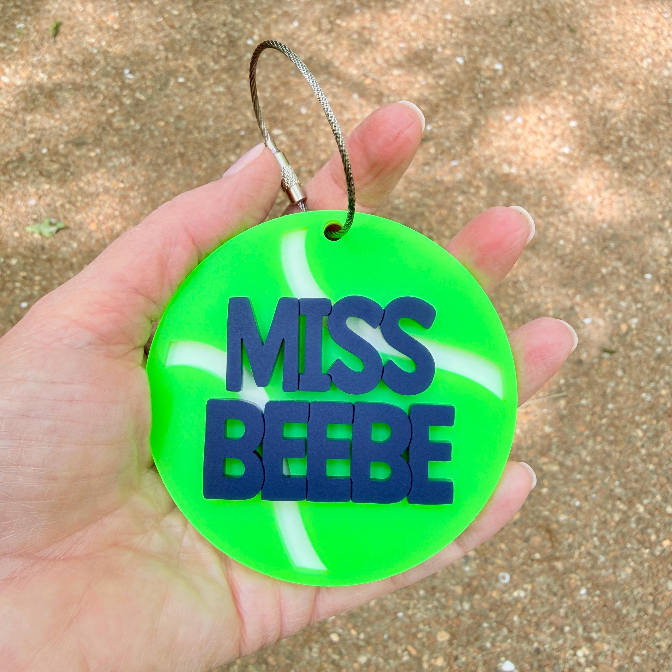 Personalized Tennis Bag Tag Name – Custom Sports Backpack Tag view 2