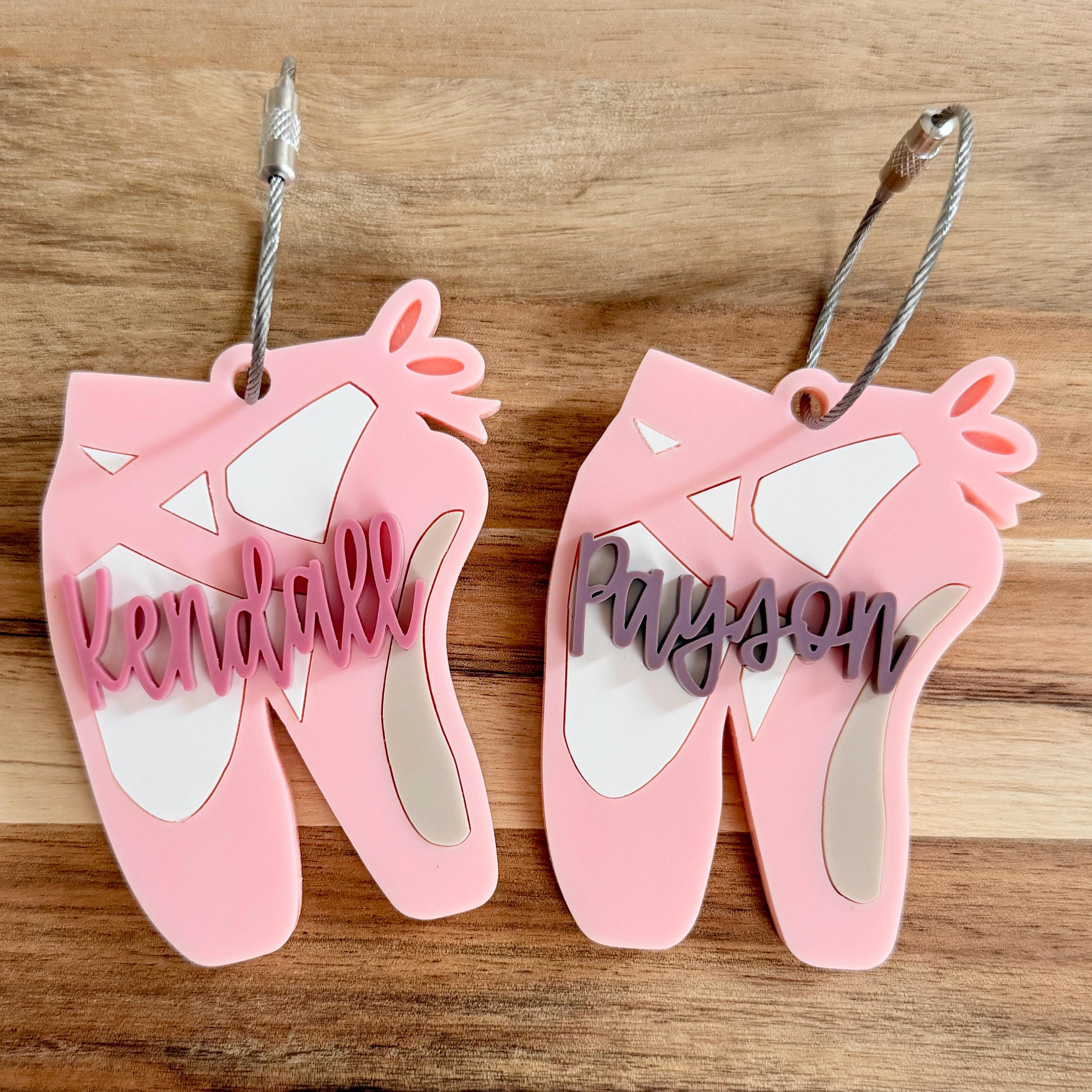 Personalized Ballet Bag Tag, Custom Dance Name Tag view 3