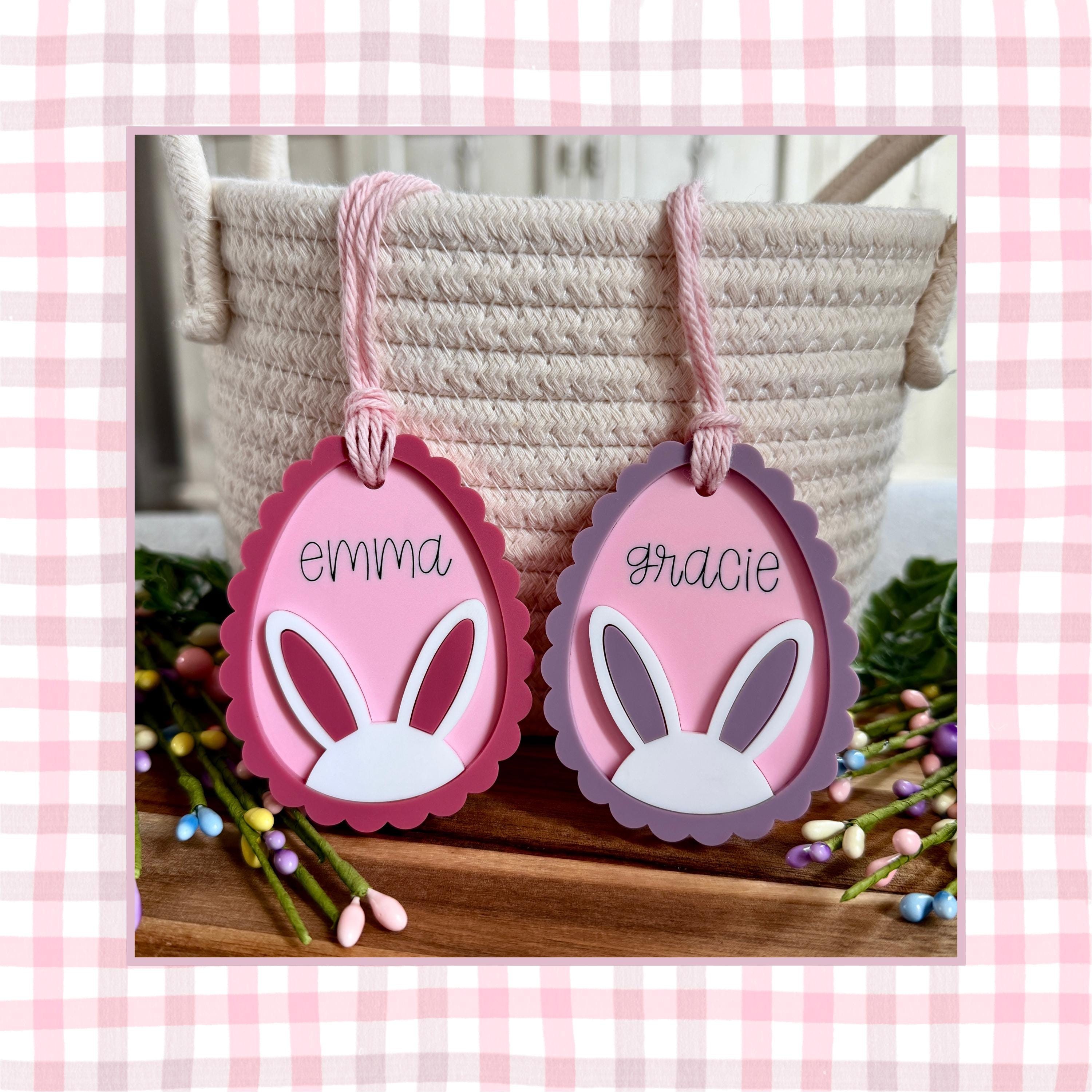 Personalized Bunny Basket Tag