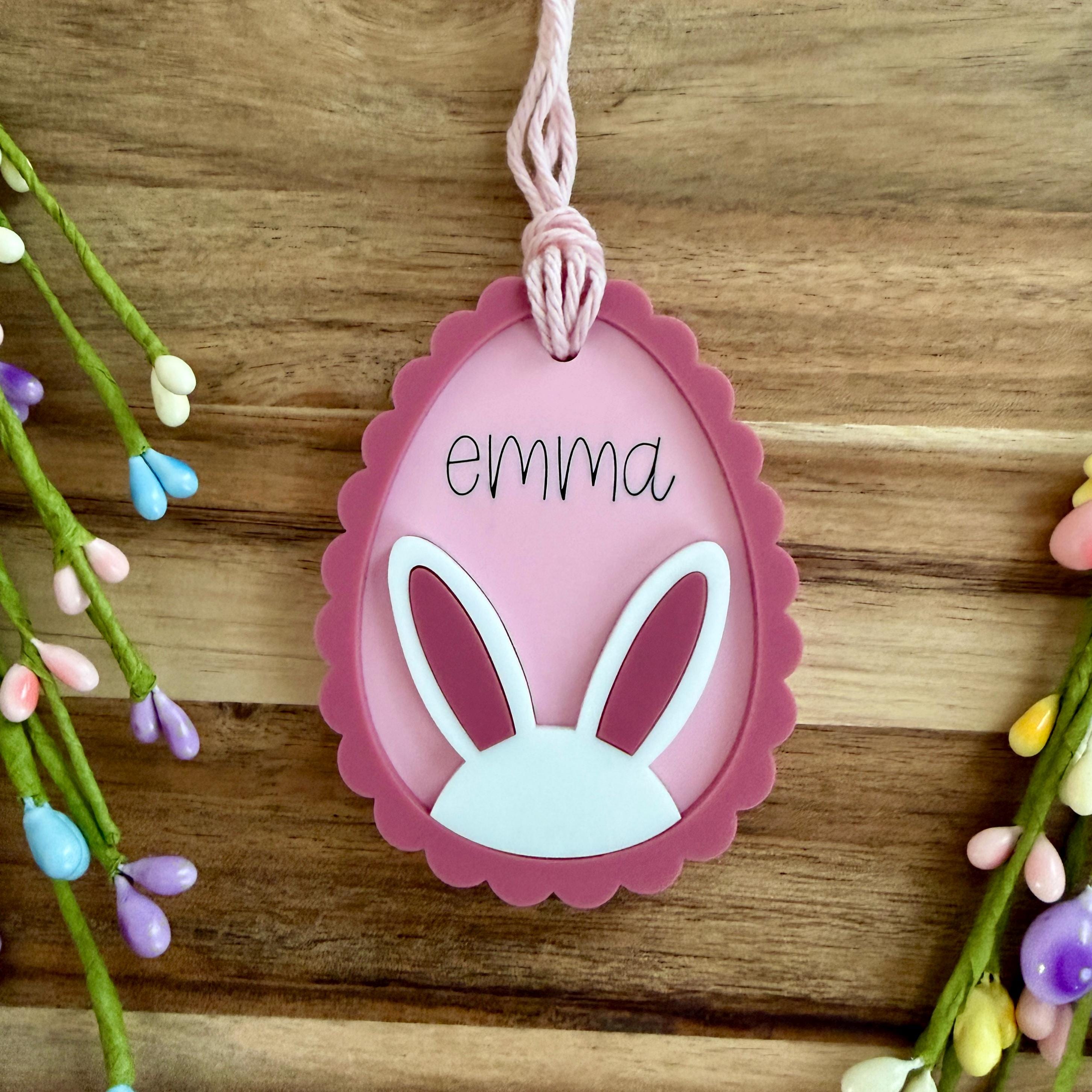 Personalized Bunny Basket Tag view 4