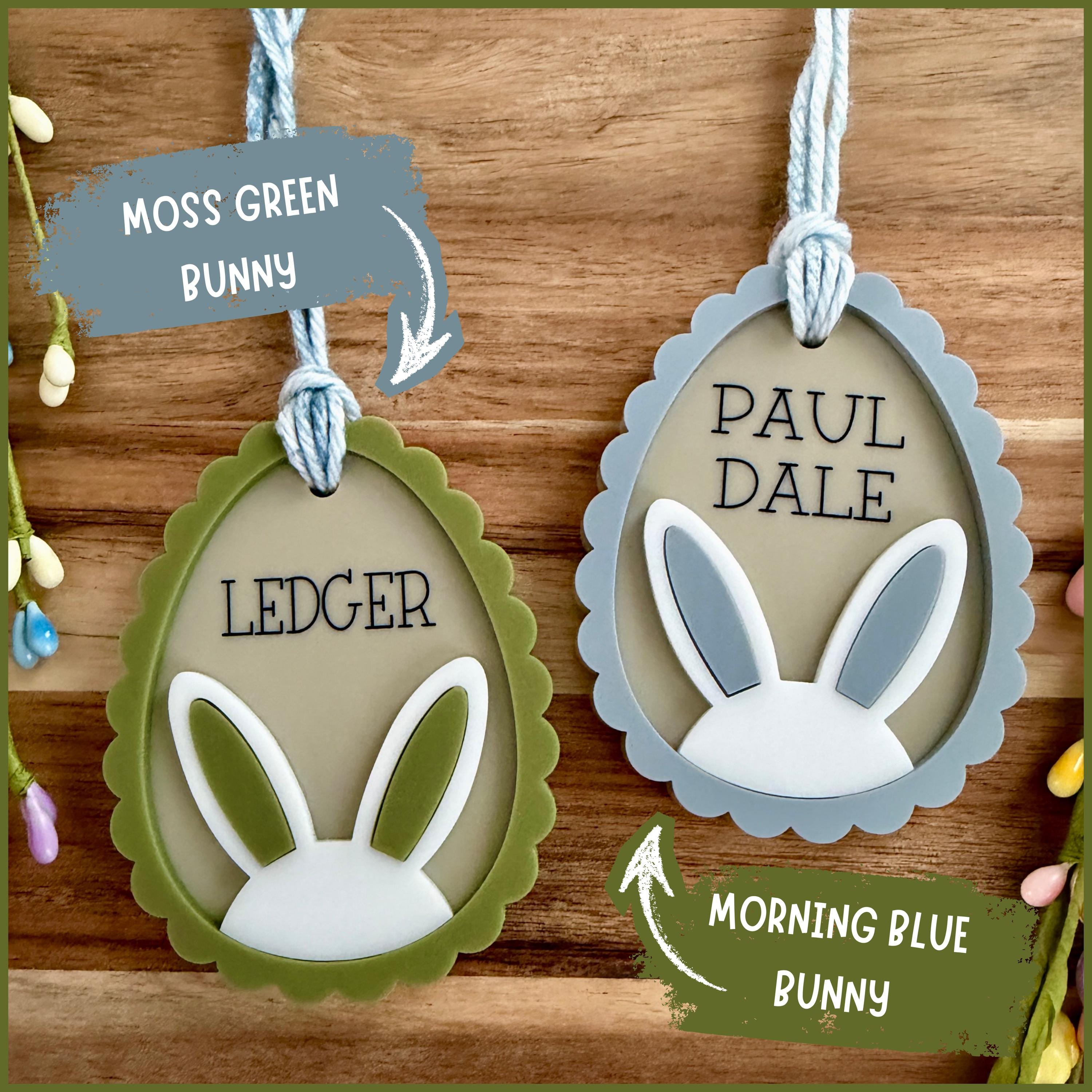 Personalized Bunny Basket Tag view 3