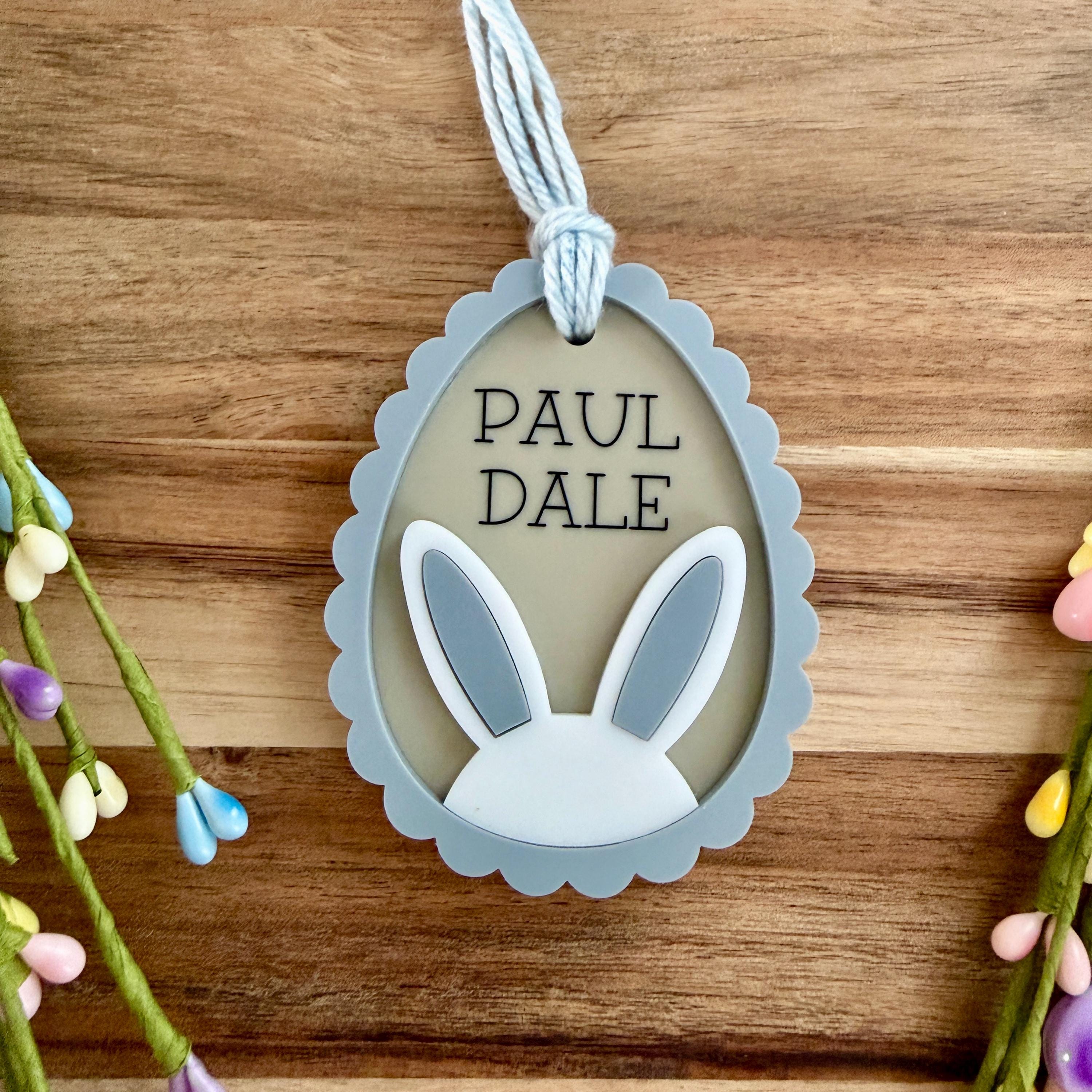 Personalized Bunny Basket Tag view 4