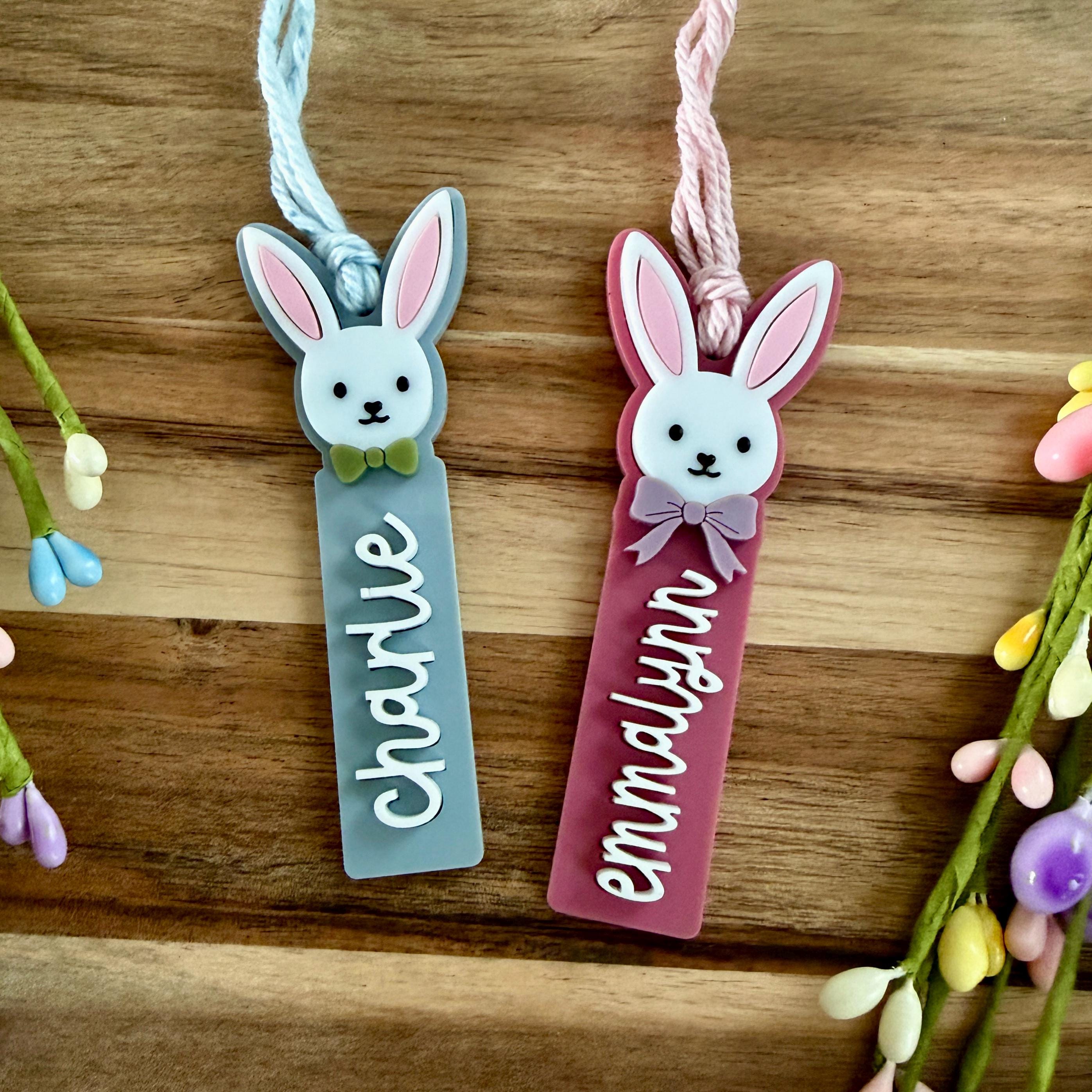 Personalized Bunny Easter Basket Tag view 5