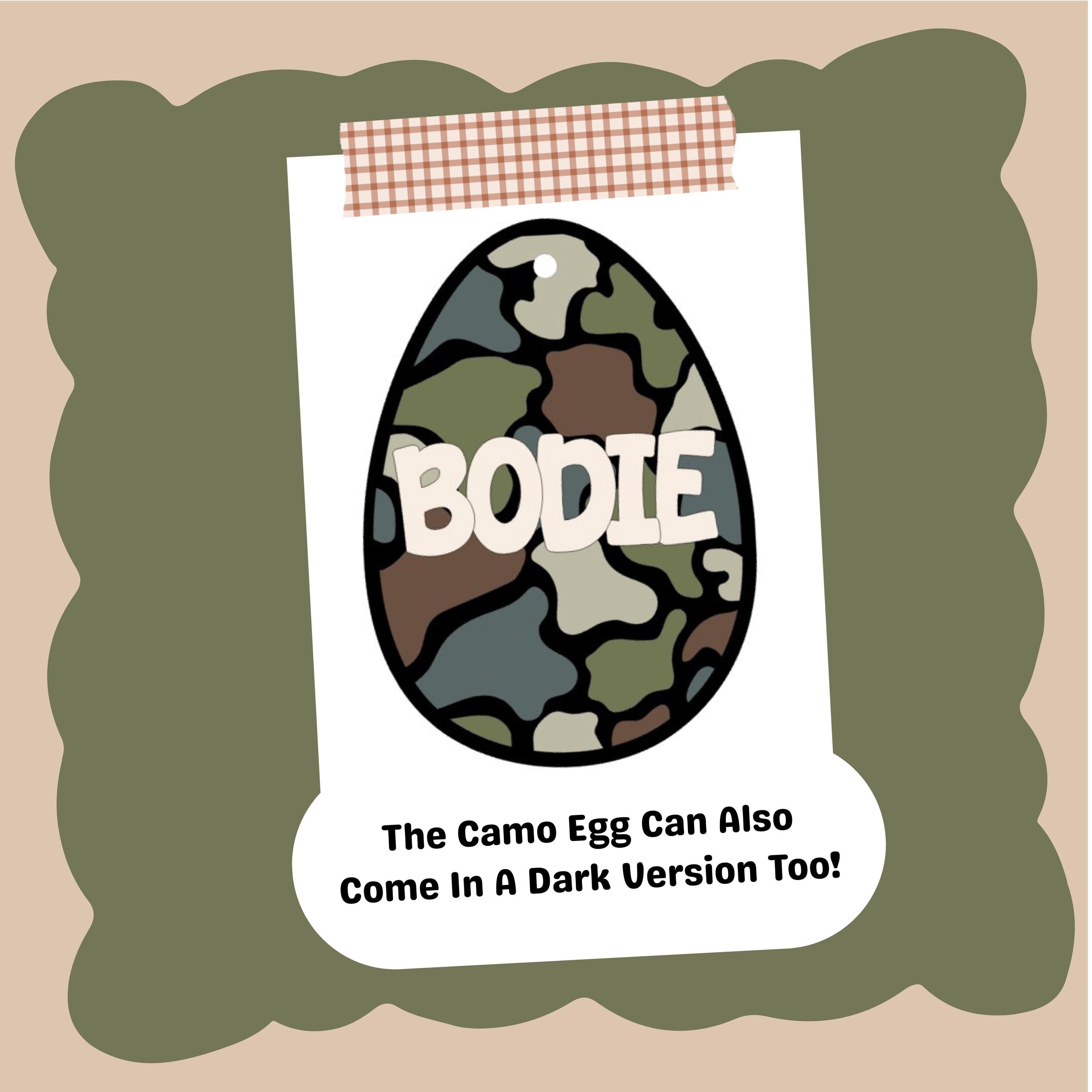 Personalized Camo Easter Basket Tag view 3