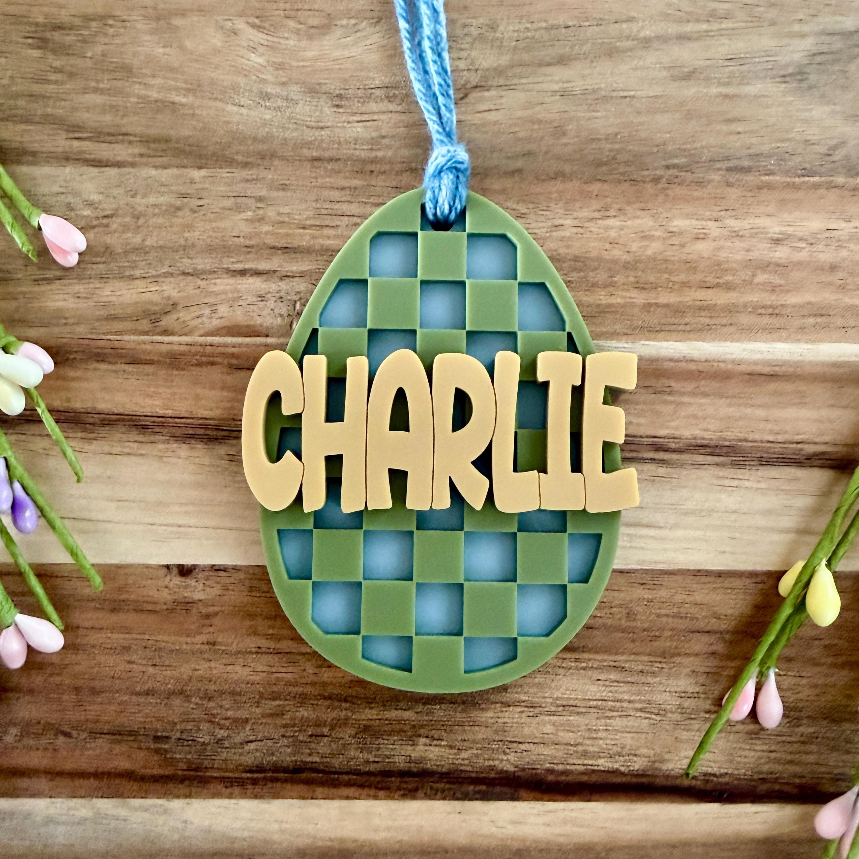 Personalized Easter Basket Tag view 3