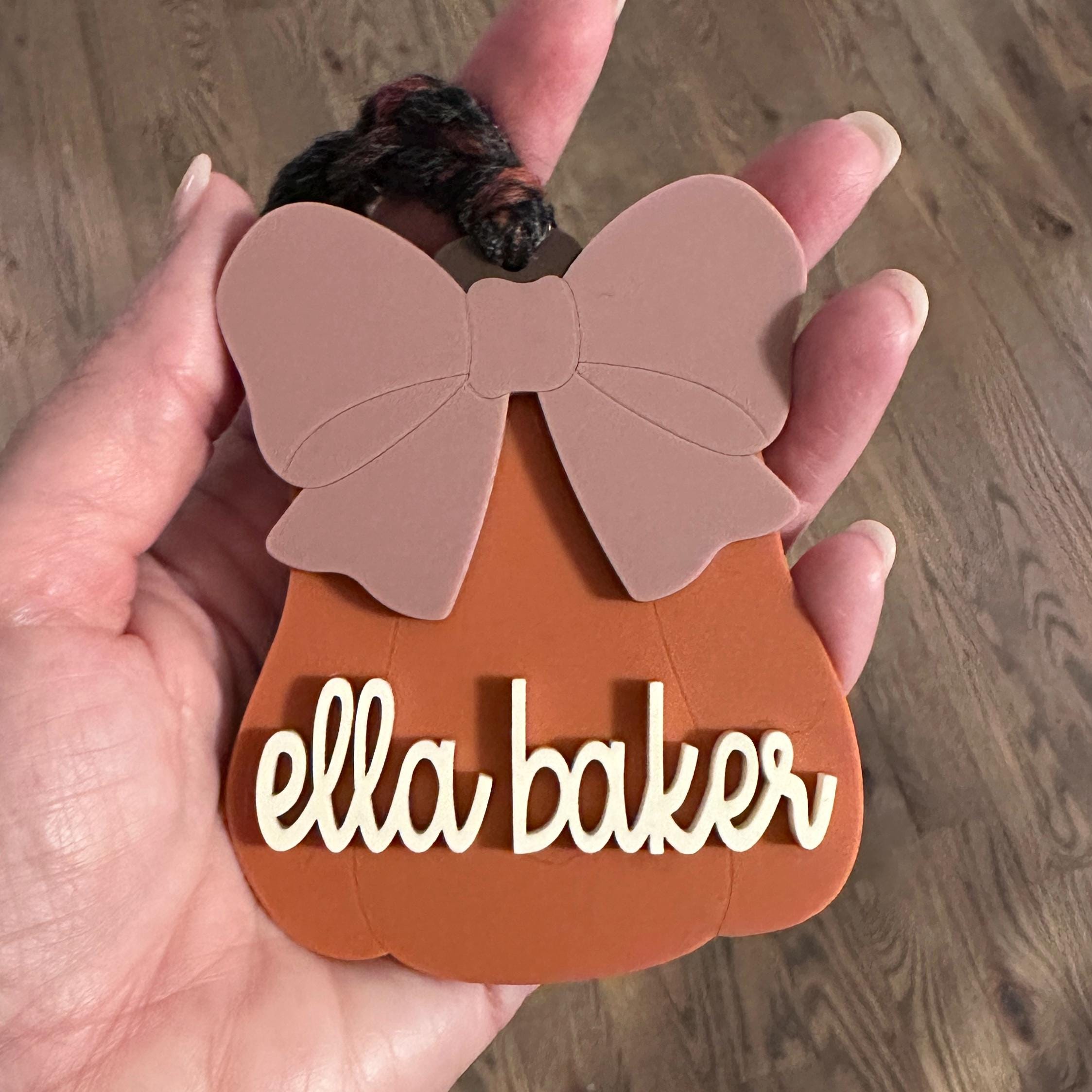 Halloween Basket Tag Boo Basket Tag Acrylic Pumpkin...