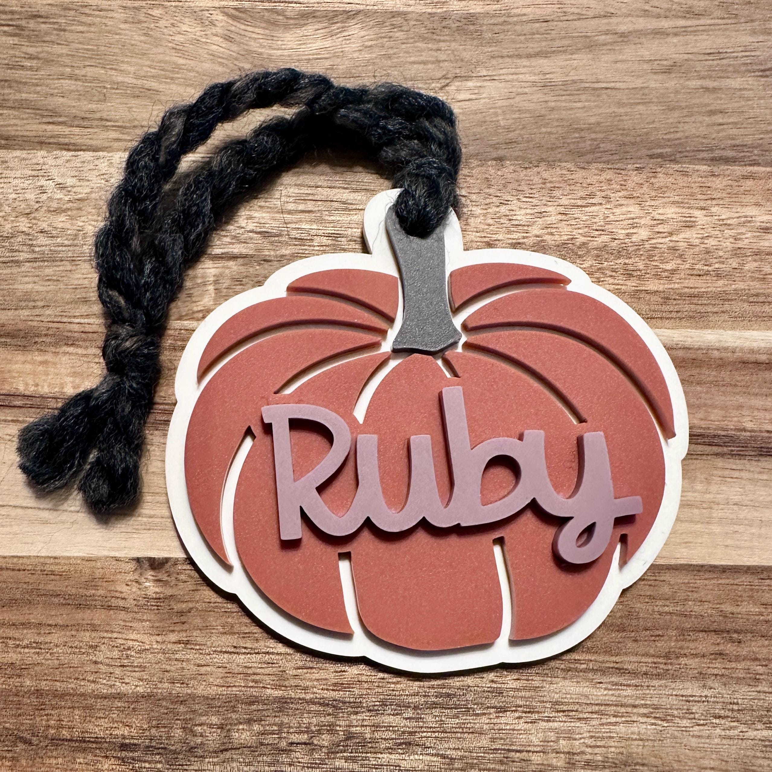 Halloween Basket Tag Boo Basket Tag Acrylic Pumpkin...