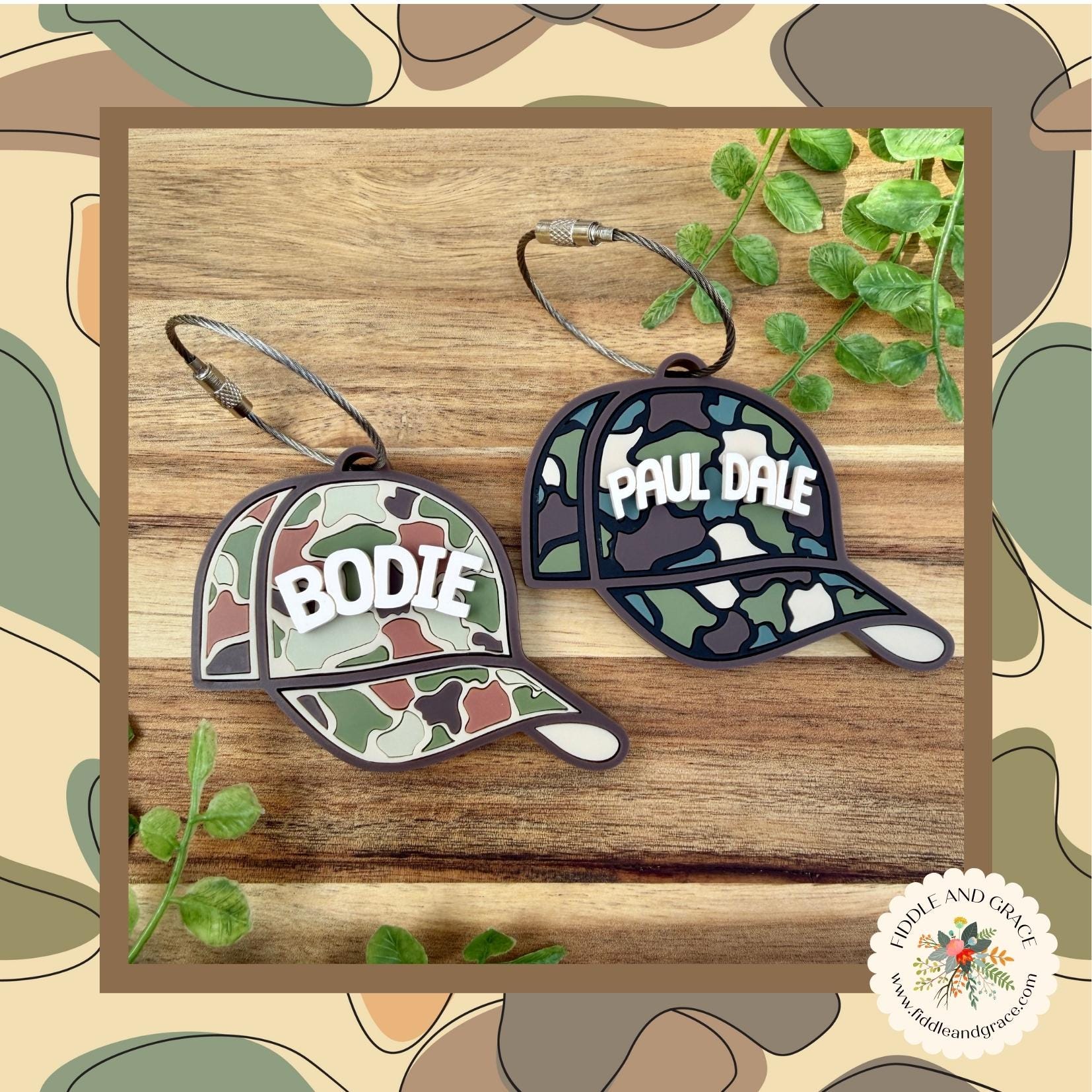 Custom Hat Name Tag view 1